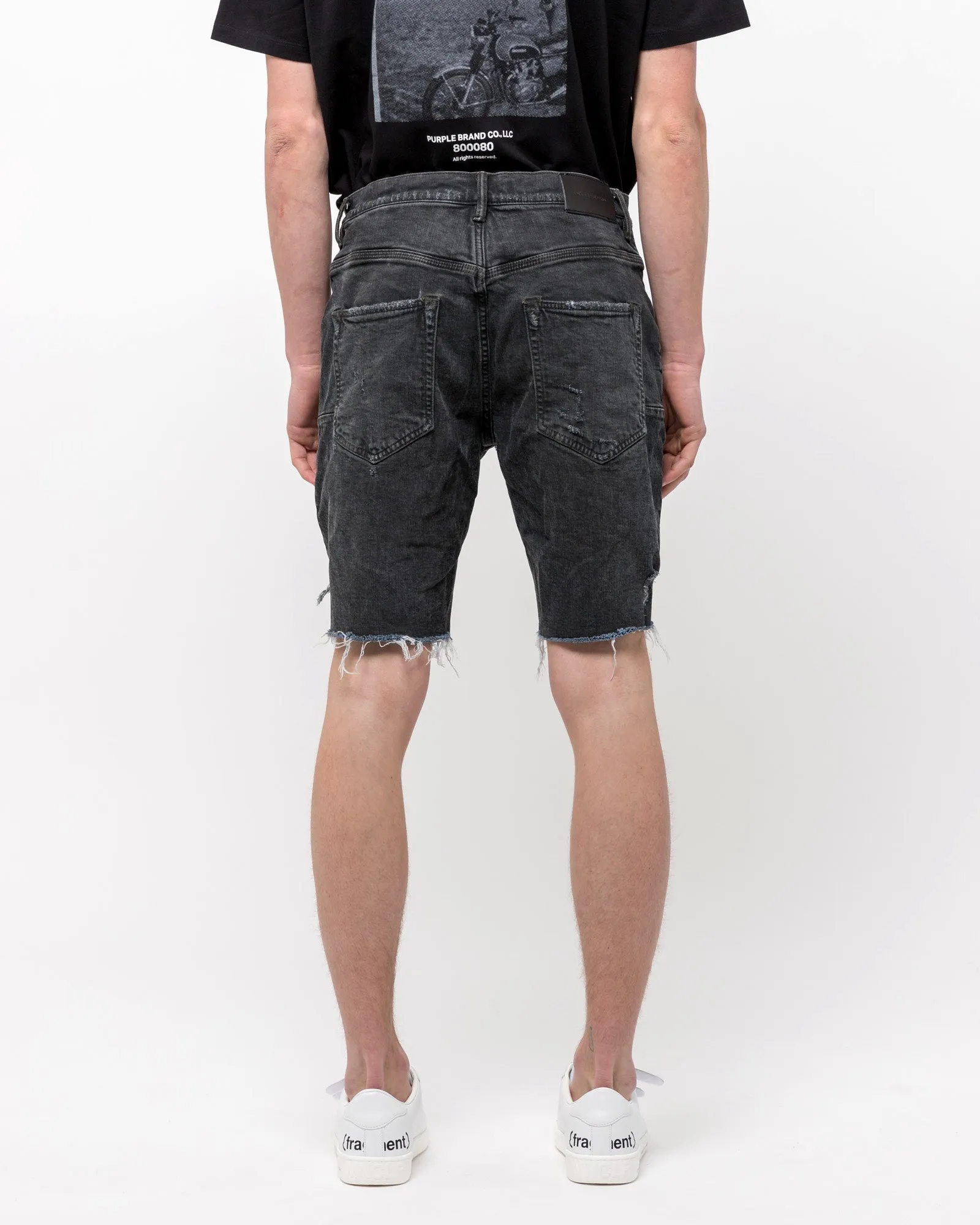 020 Denim Shorts in Vintage Coated Black