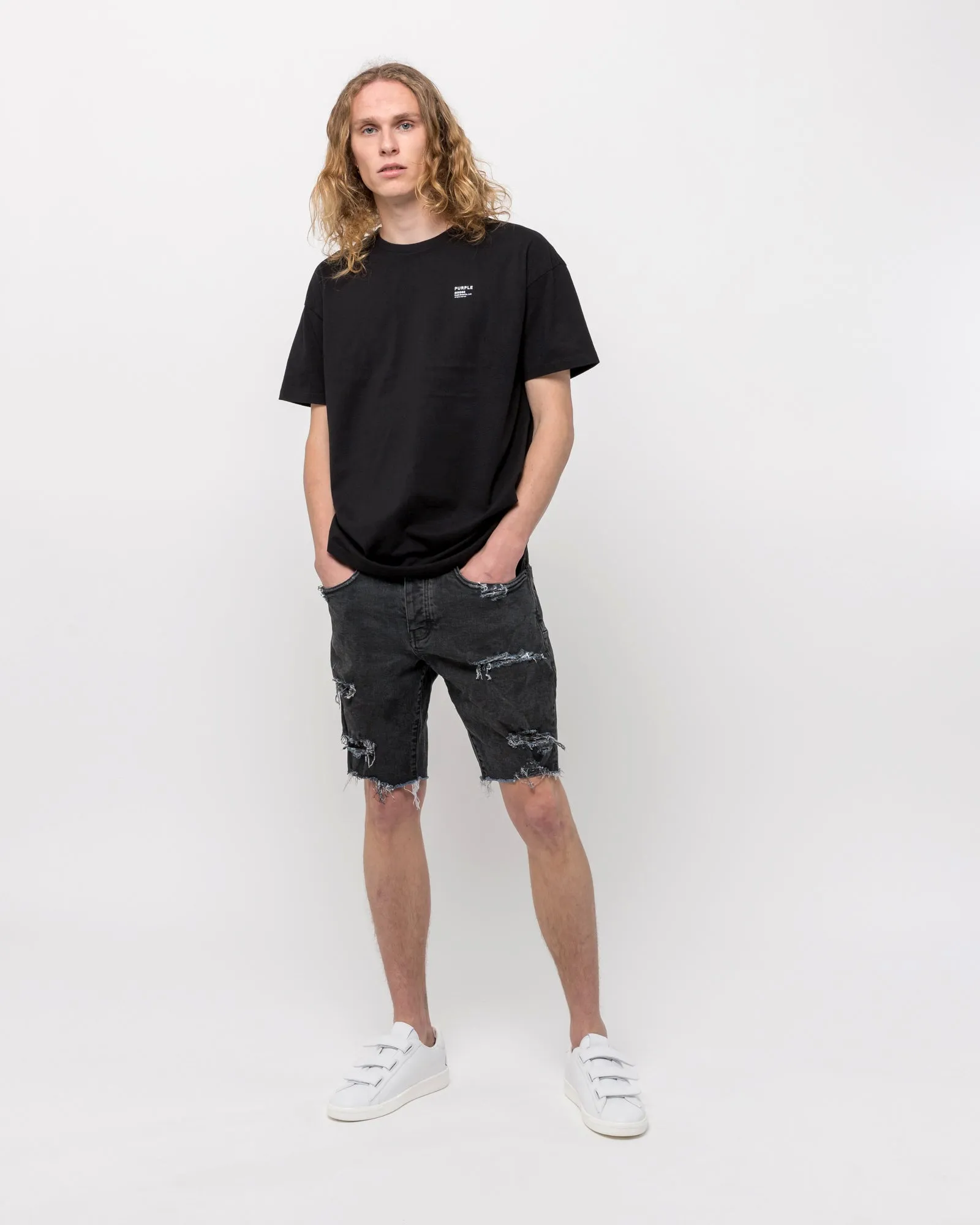 020 Denim Shorts in Vintage Coated Black