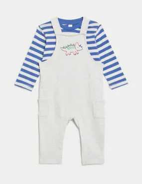2pc Cotton Rich Dinosaur Outfit