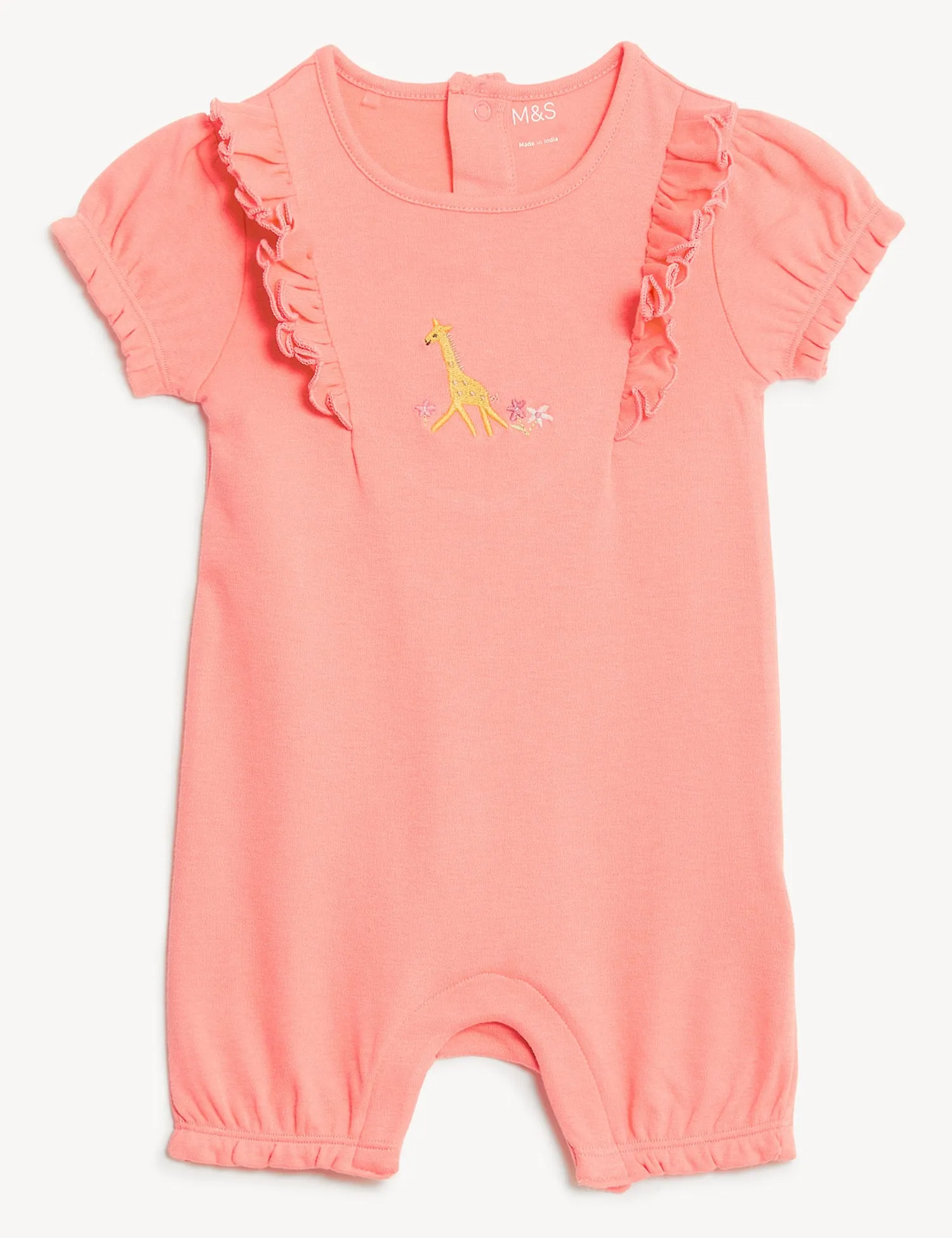 2pk Pure Cotton Animal Rompers