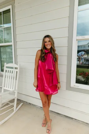 All Fancy Mini Dress - Fuchsia