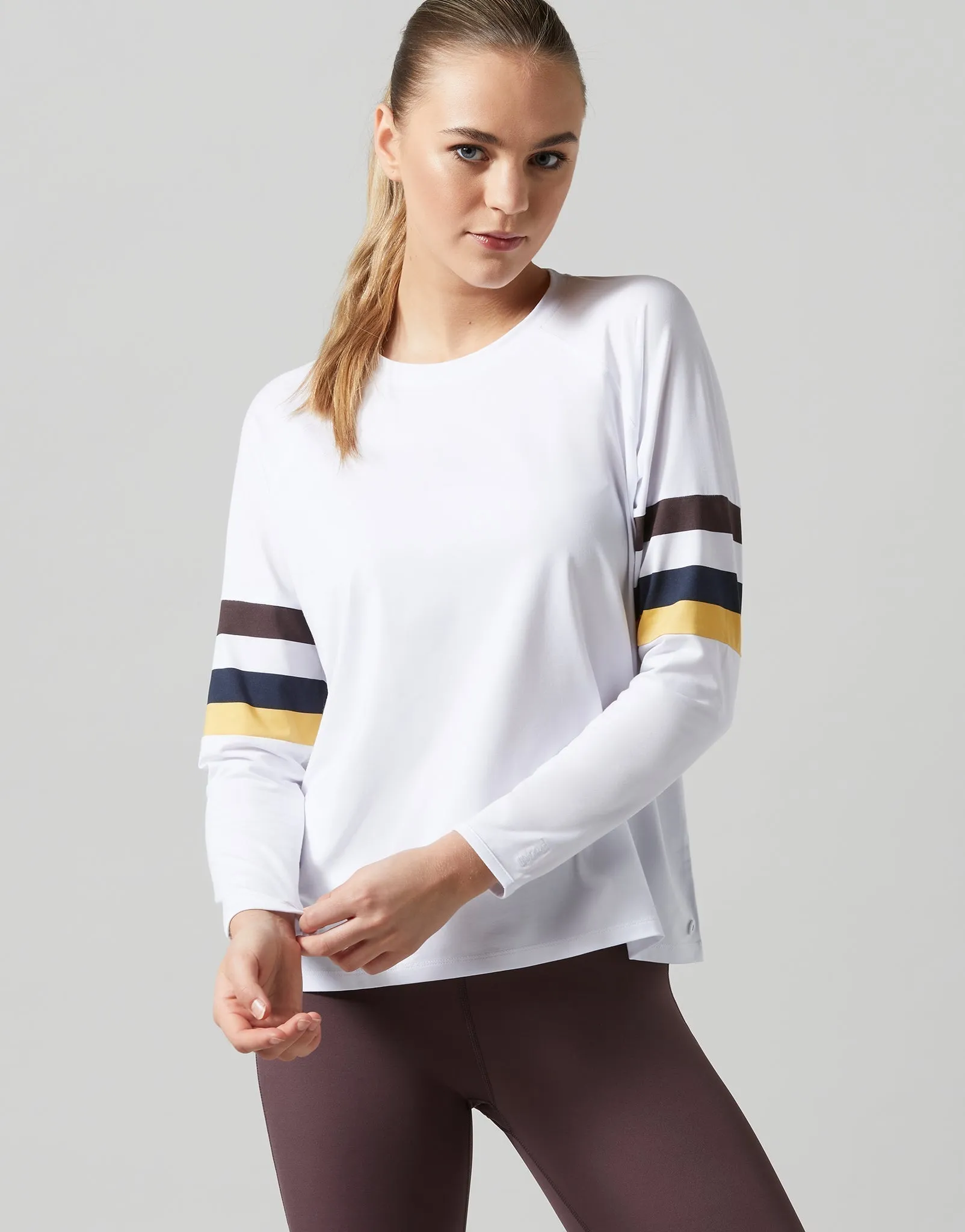 Anna Long Sleeved Tee in White