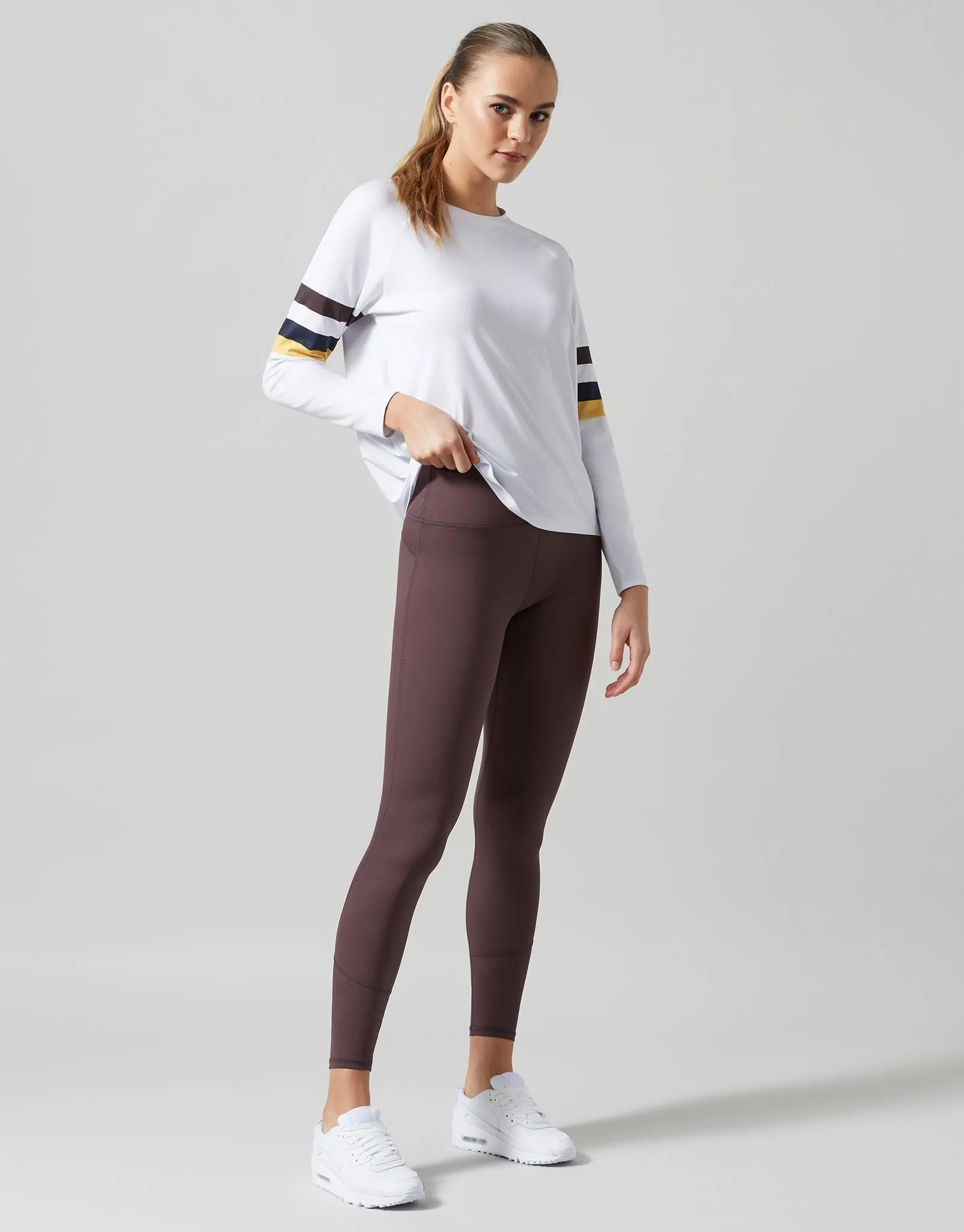 Anna Long Sleeved Tee in White