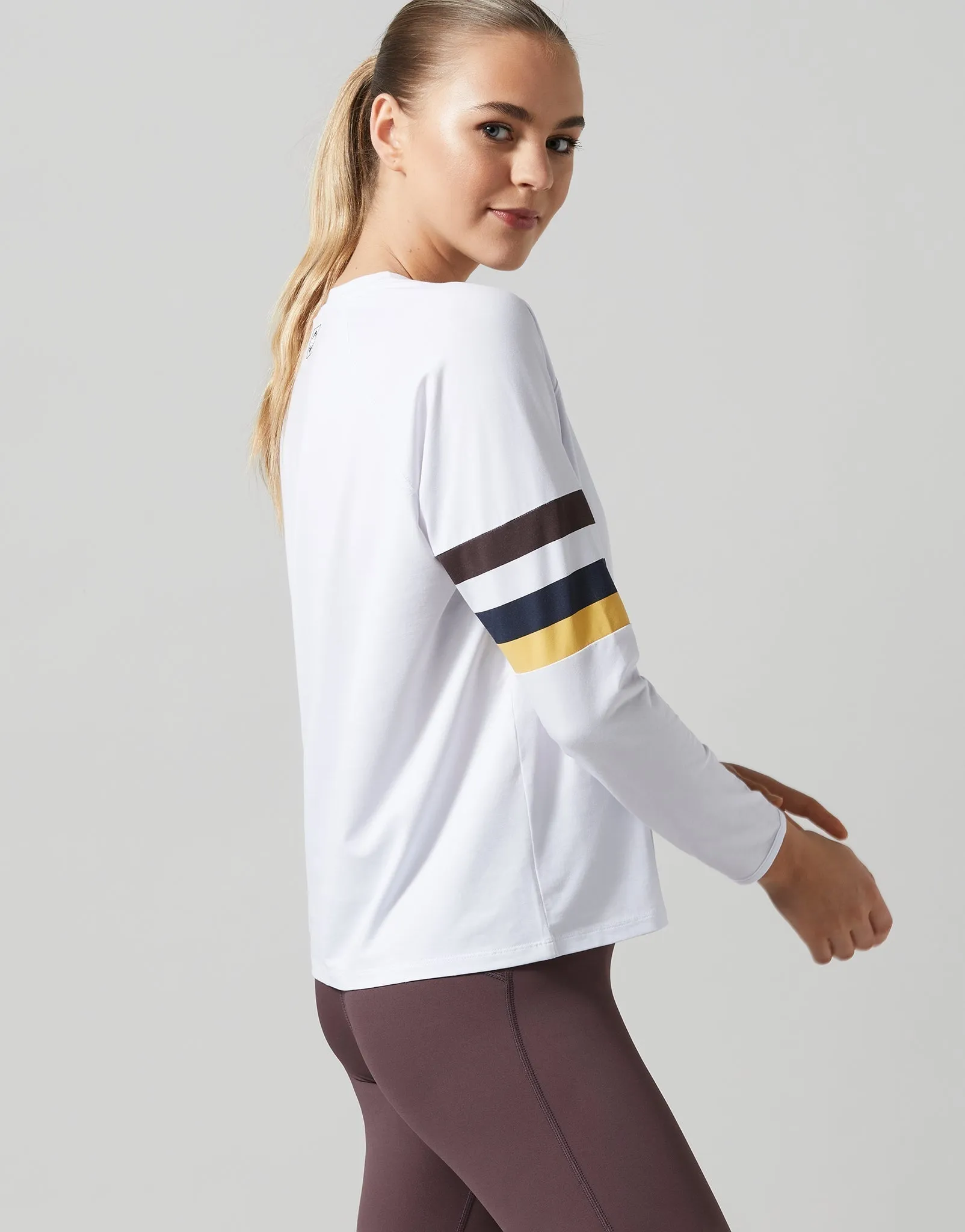 Anna Long Sleeved Tee in White