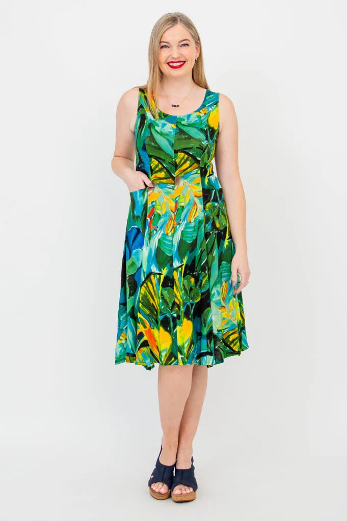 Avery Dress, Greenroom, Linen Bamboo