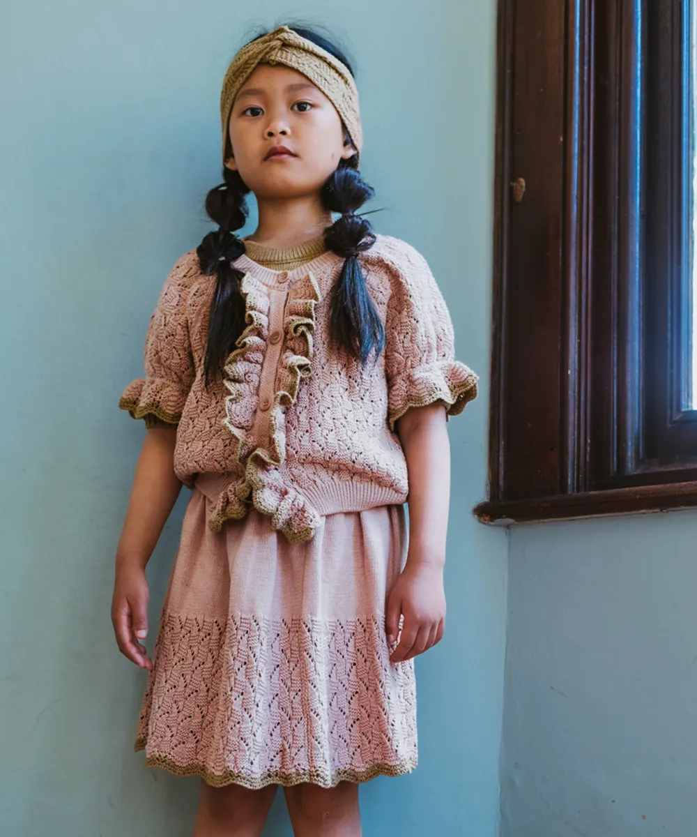 Awena Cardigan - Pink Earth