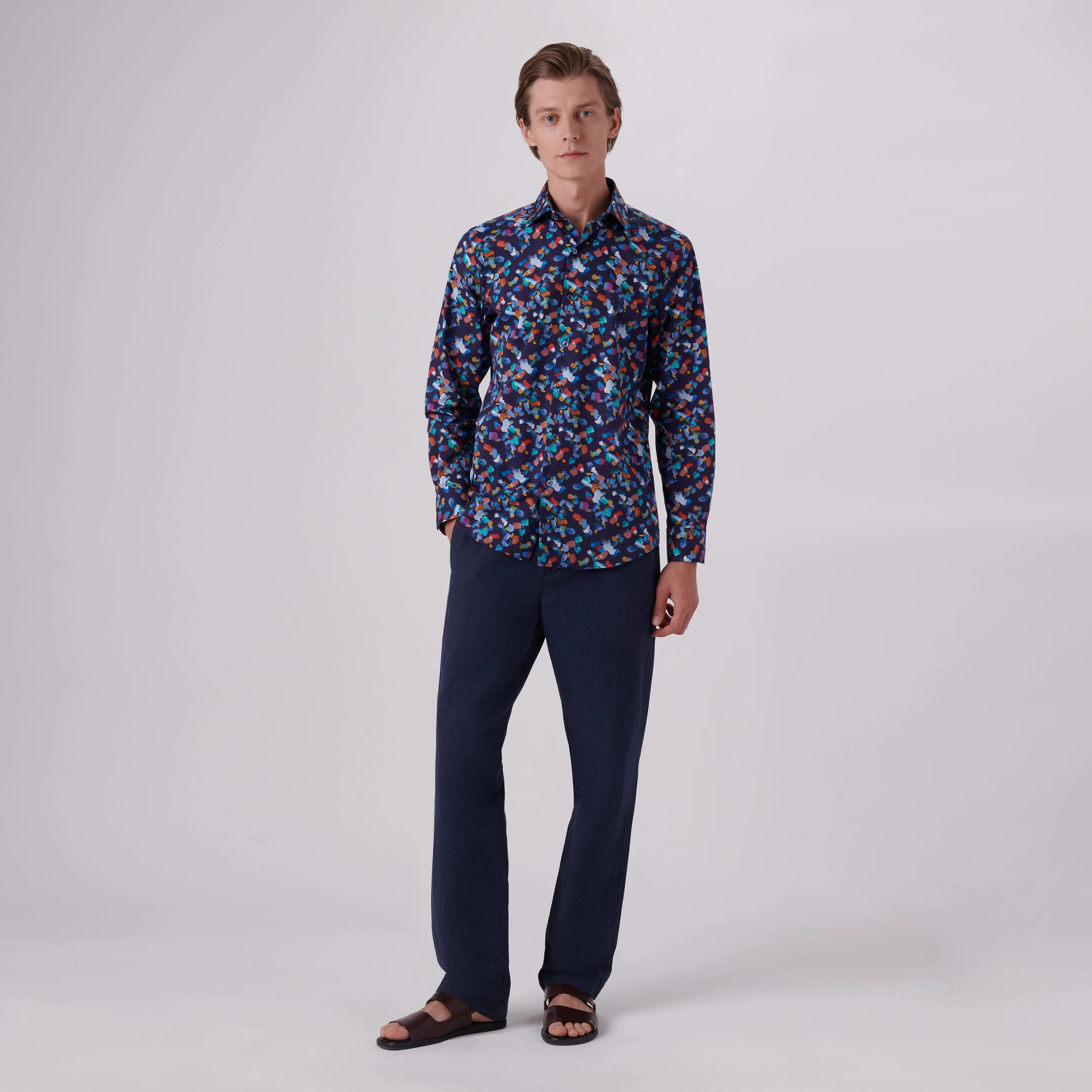 Axel Paint Strokes Print Shirt