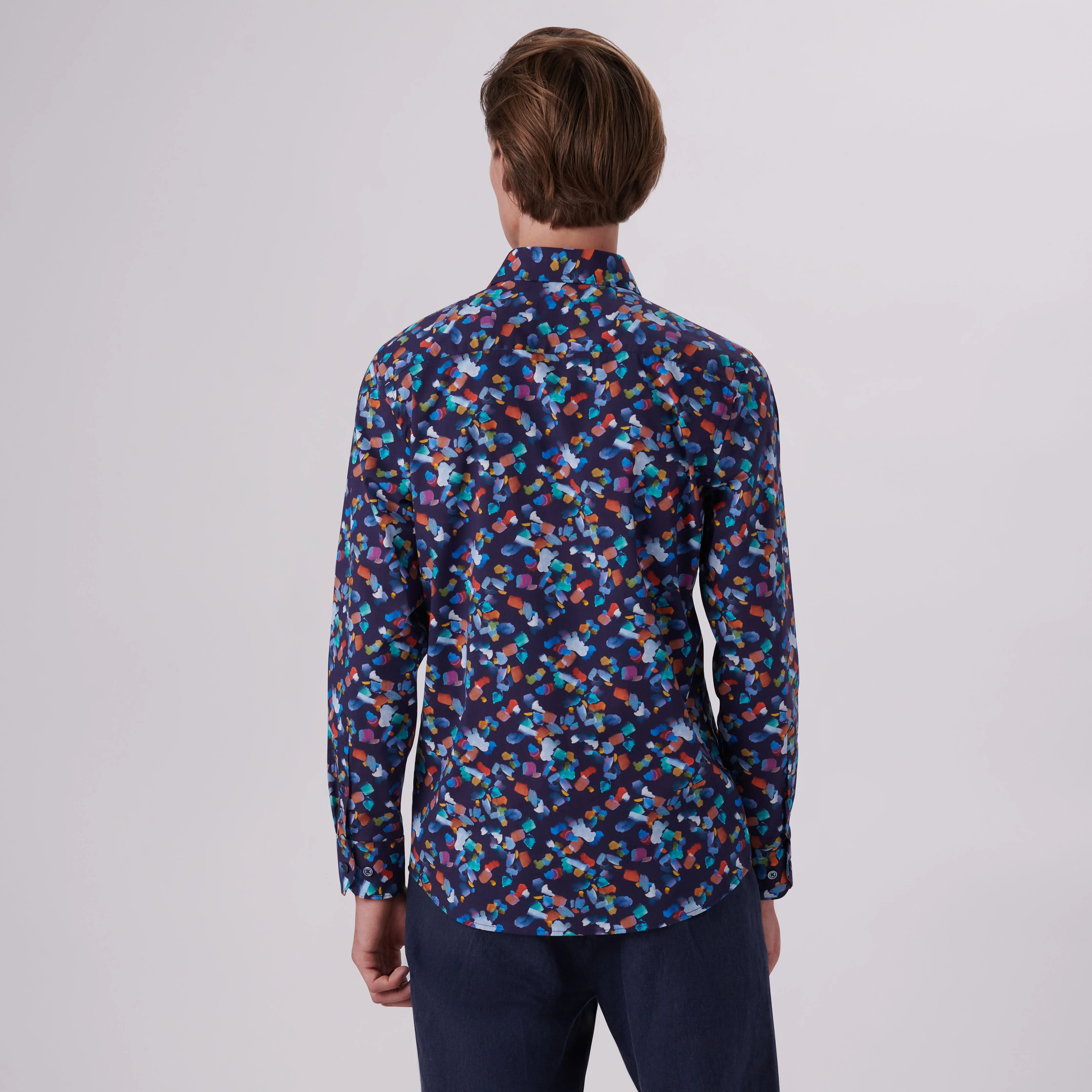 Axel Paint Strokes Print Shirt