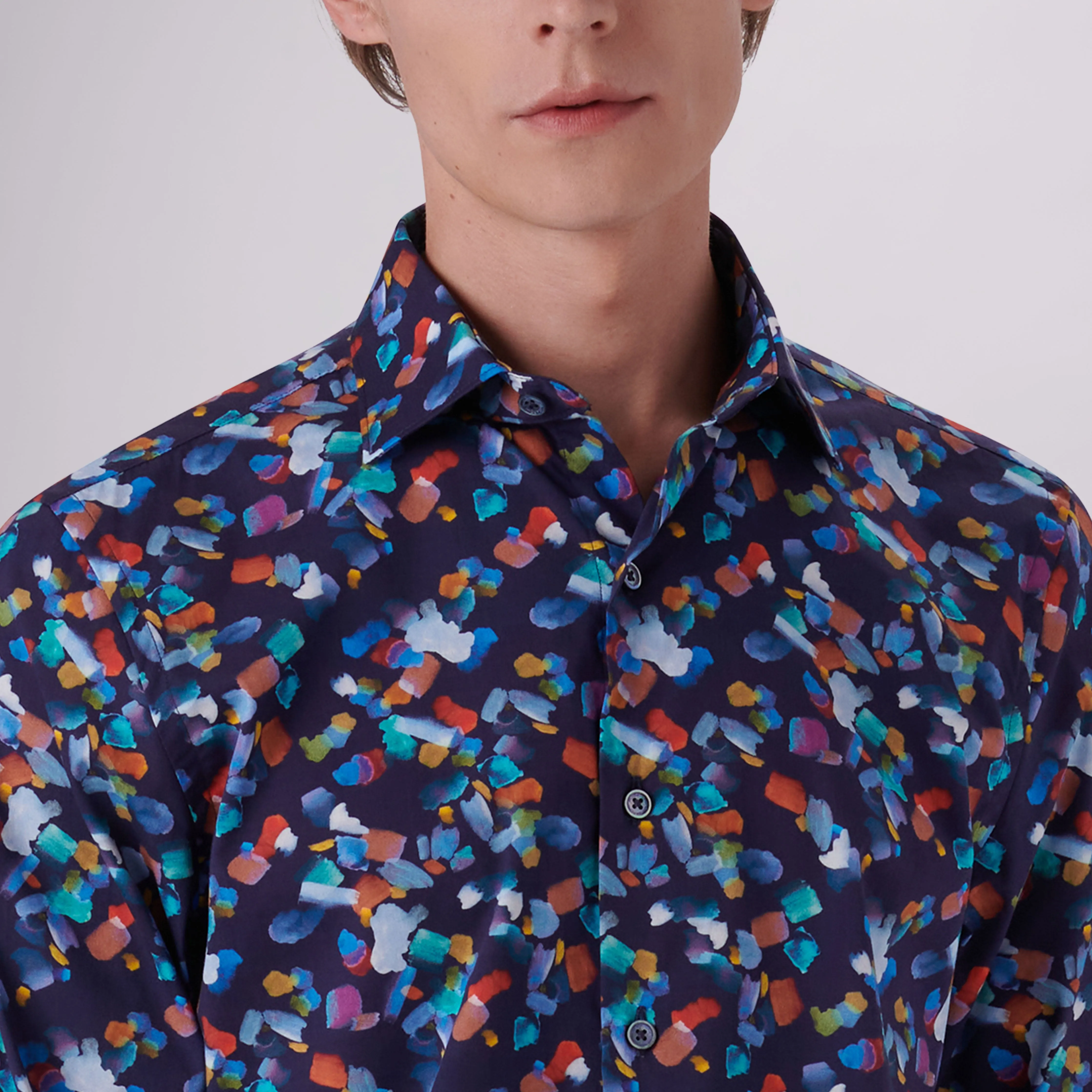 Axel Paint Strokes Print Shirt