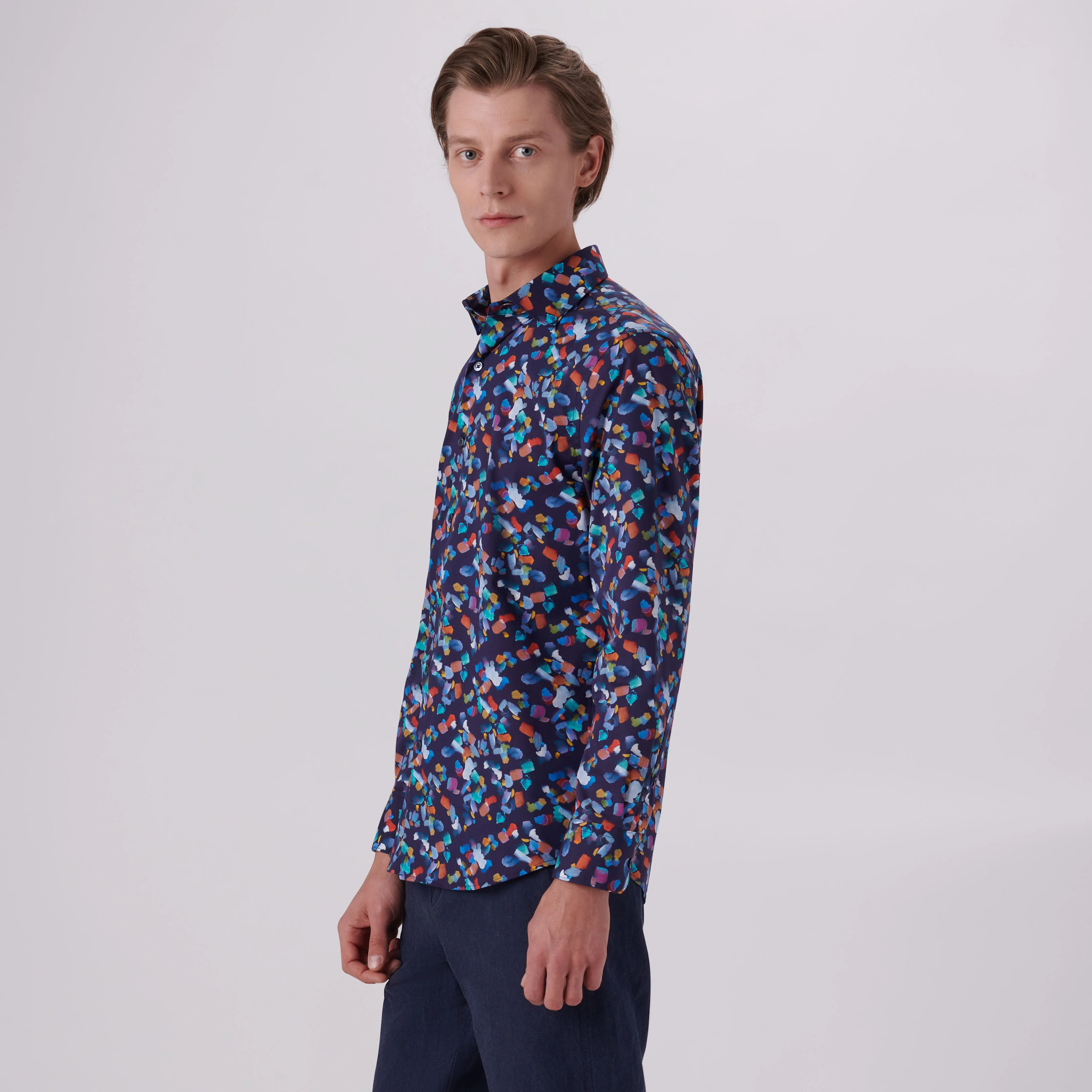 Axel Paint Strokes Print Shirt