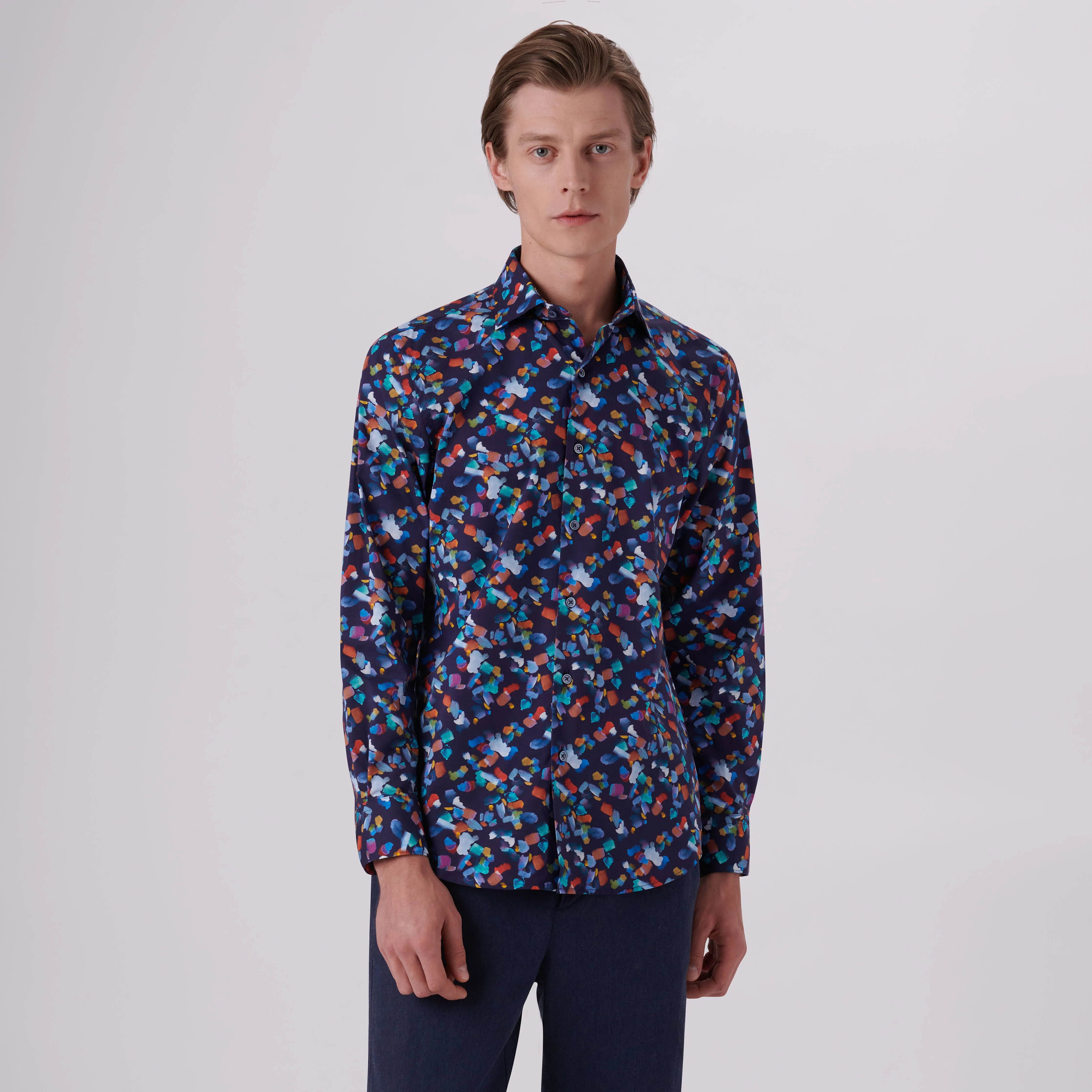 Axel Paint Strokes Print Shirt