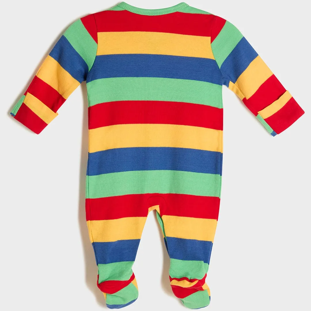 Baby Sleepsuit with Striped Pattern