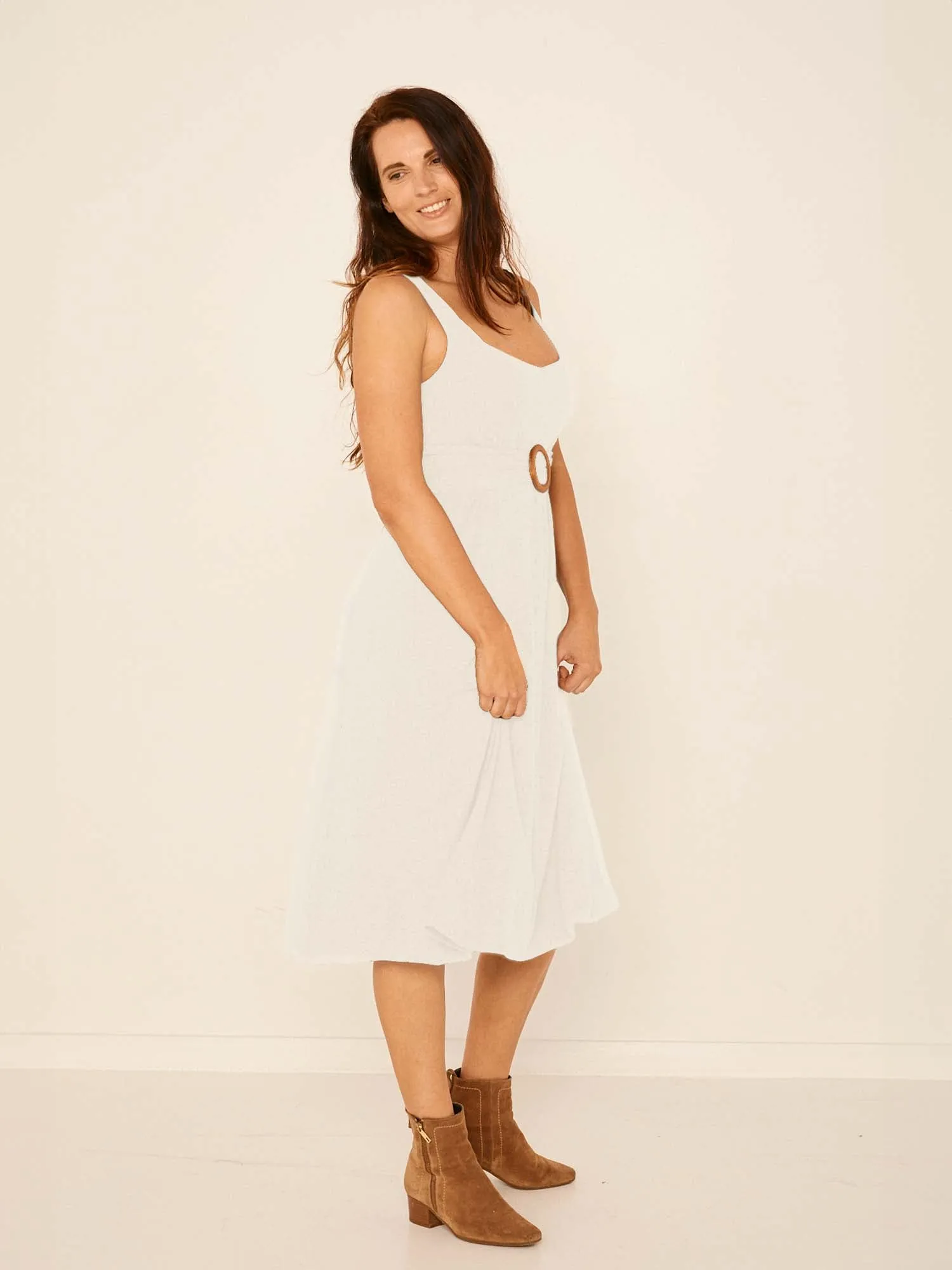 Bamboo Essential Dress - Cream