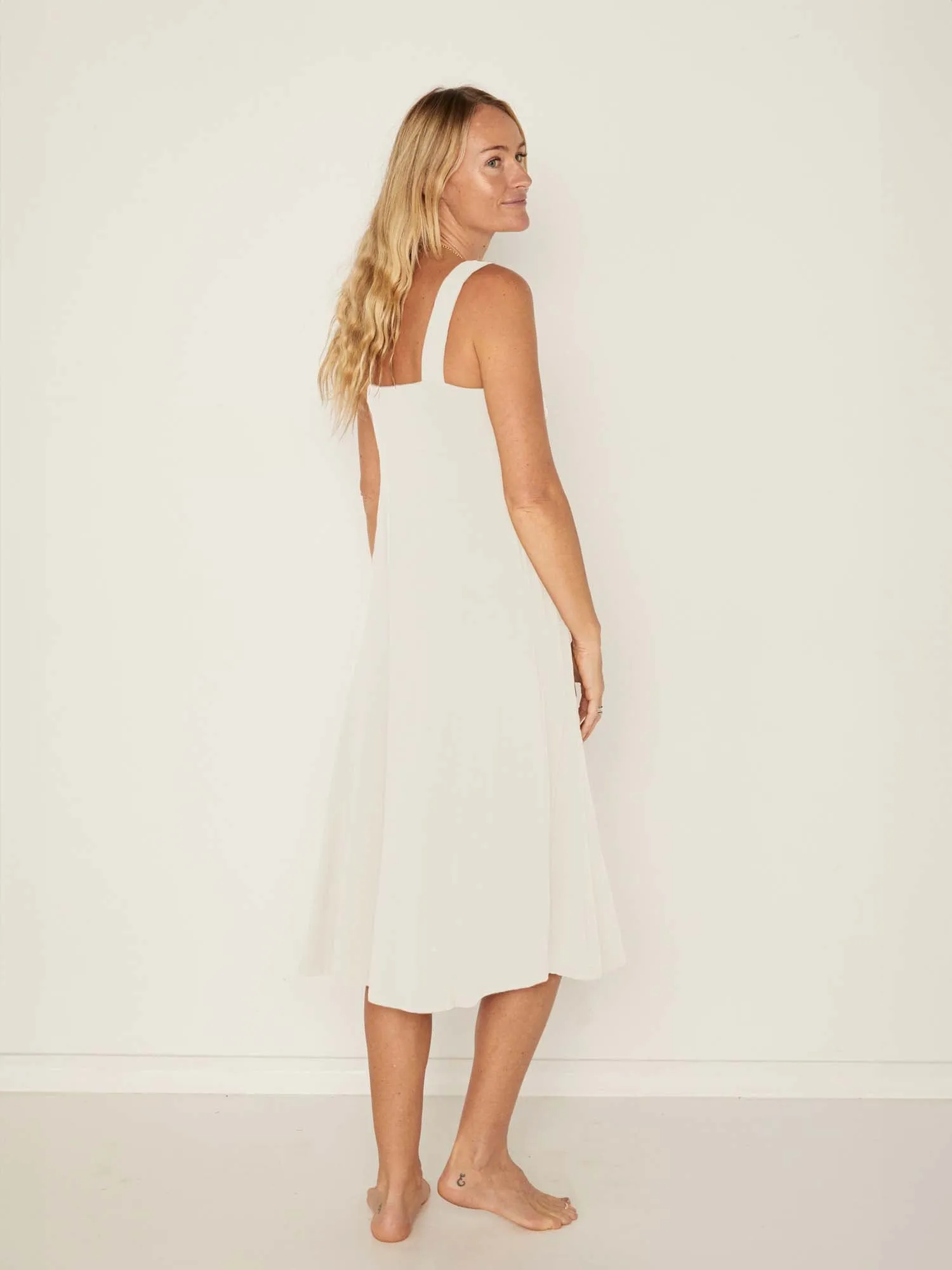Bamboo Essential Dress - Cream