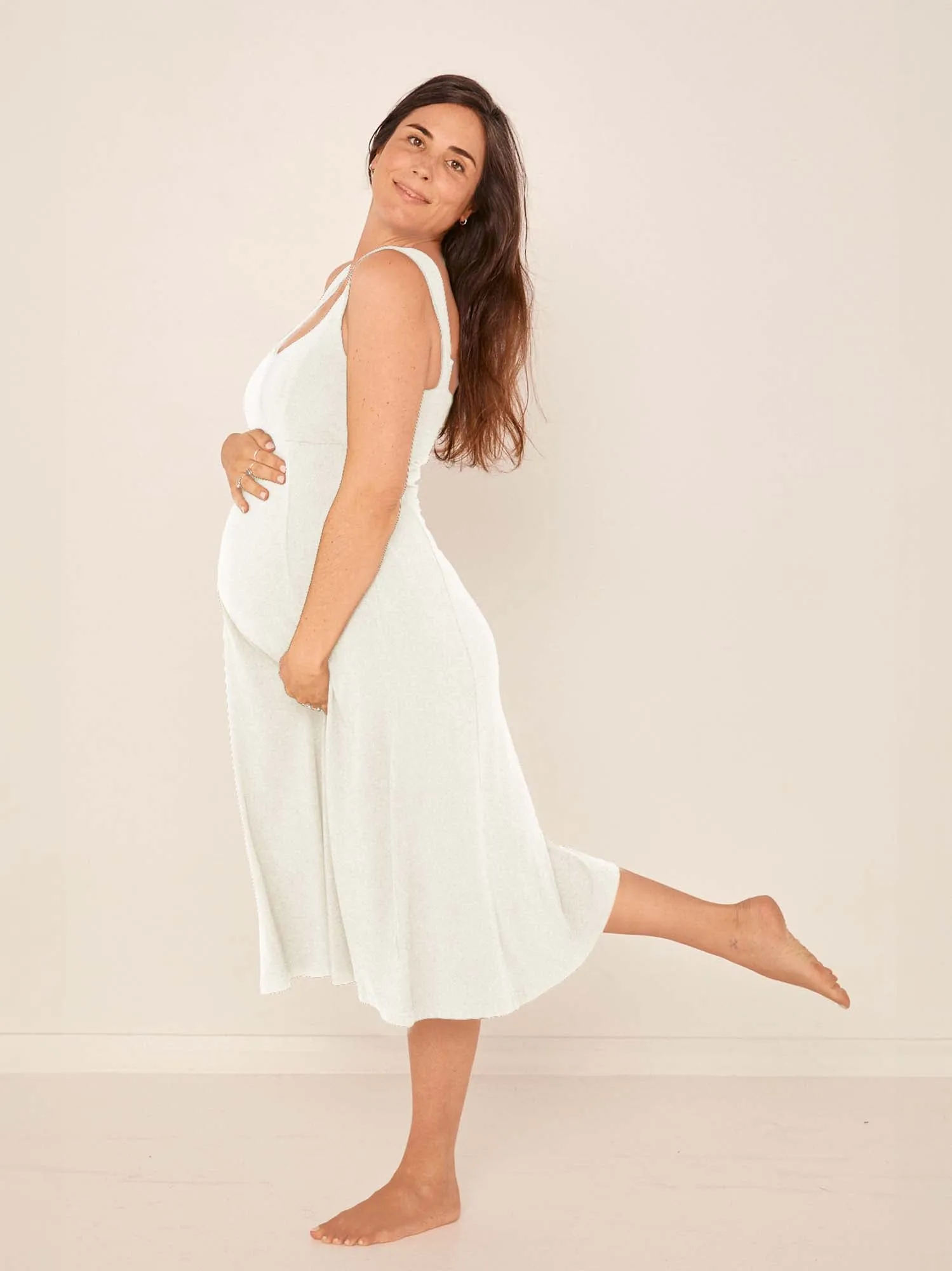 Bamboo Essential Dress - Cream