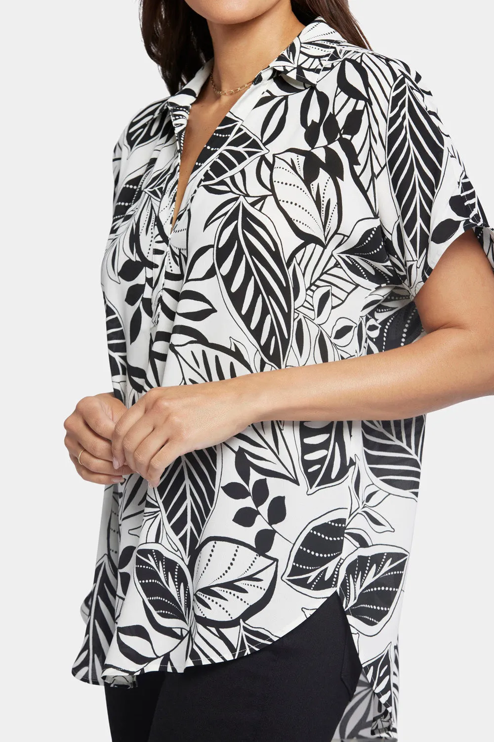 Becky Short Sleeved Blouse - Gerania