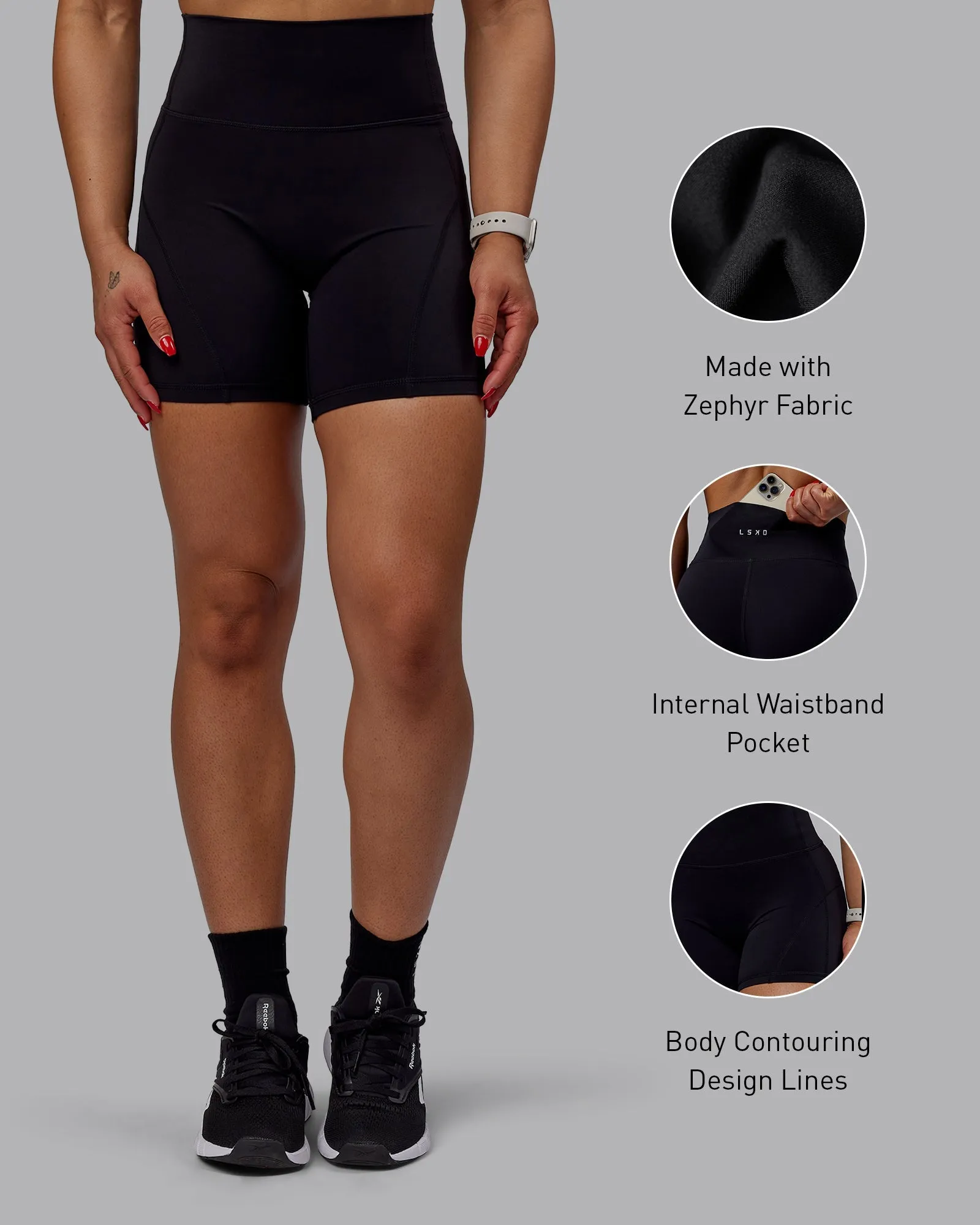 Bend Mid-Length Shorts - Black