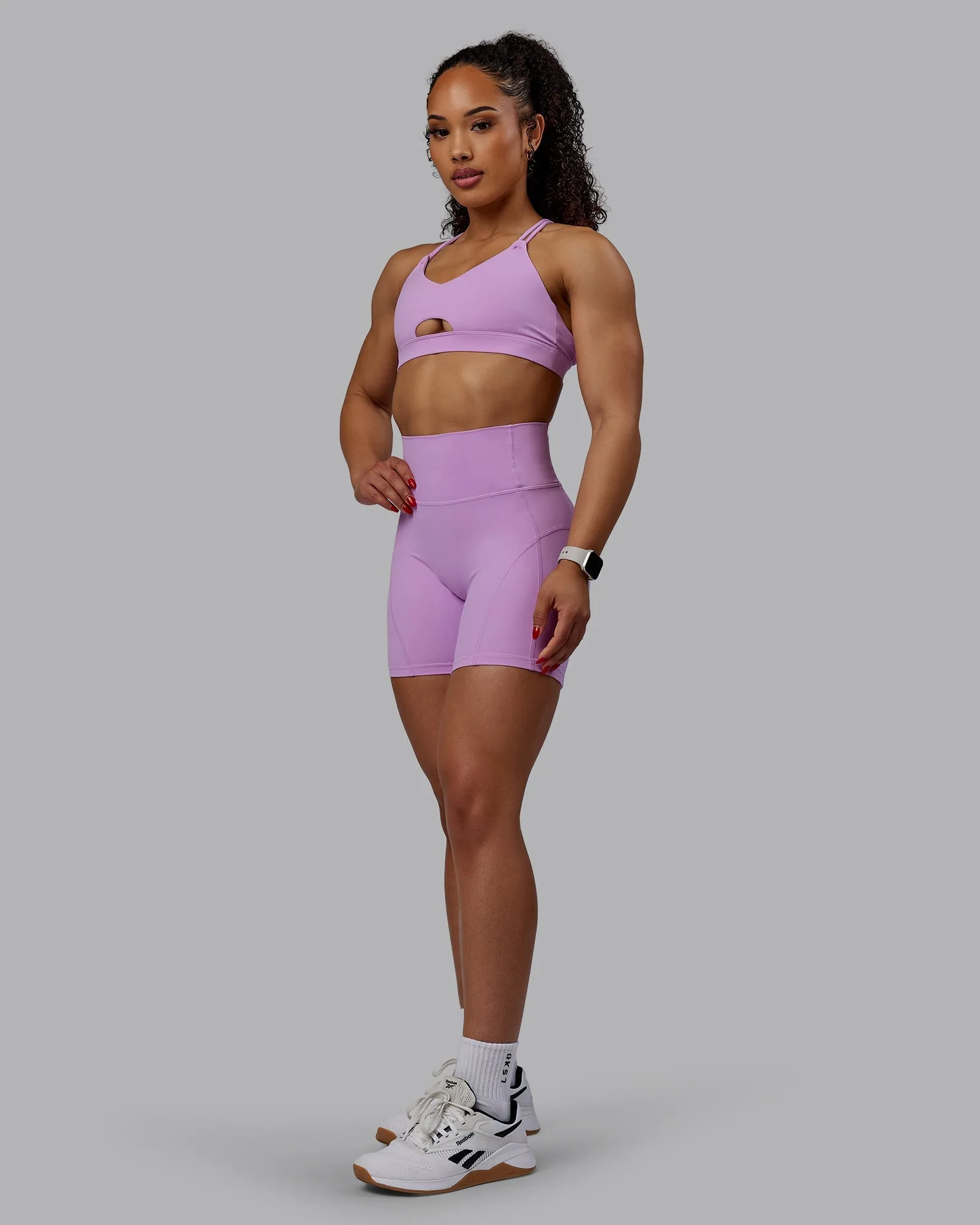Bend Mid-Length Shorts - Light Violet