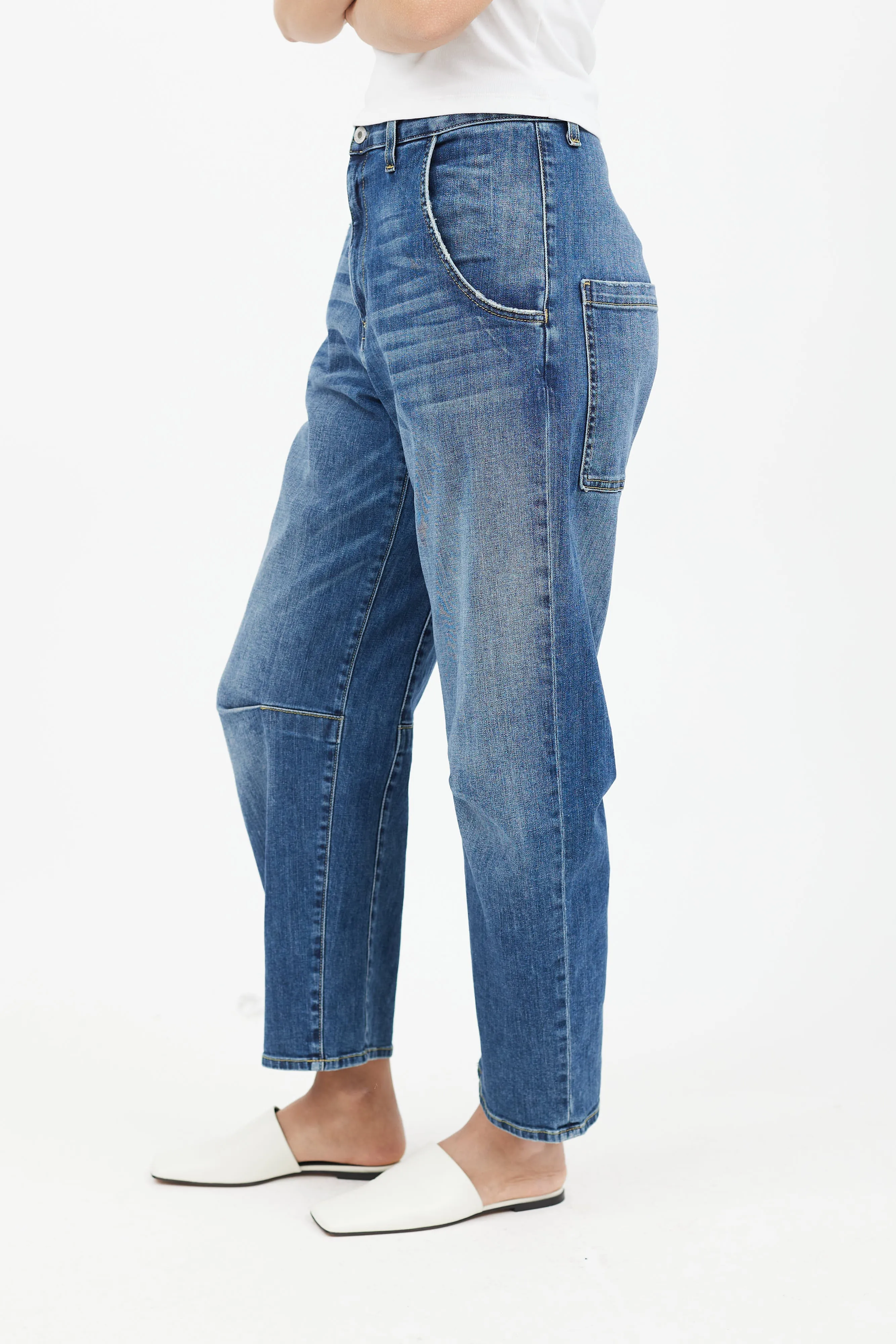 Blue Medium Wash Denim Jean