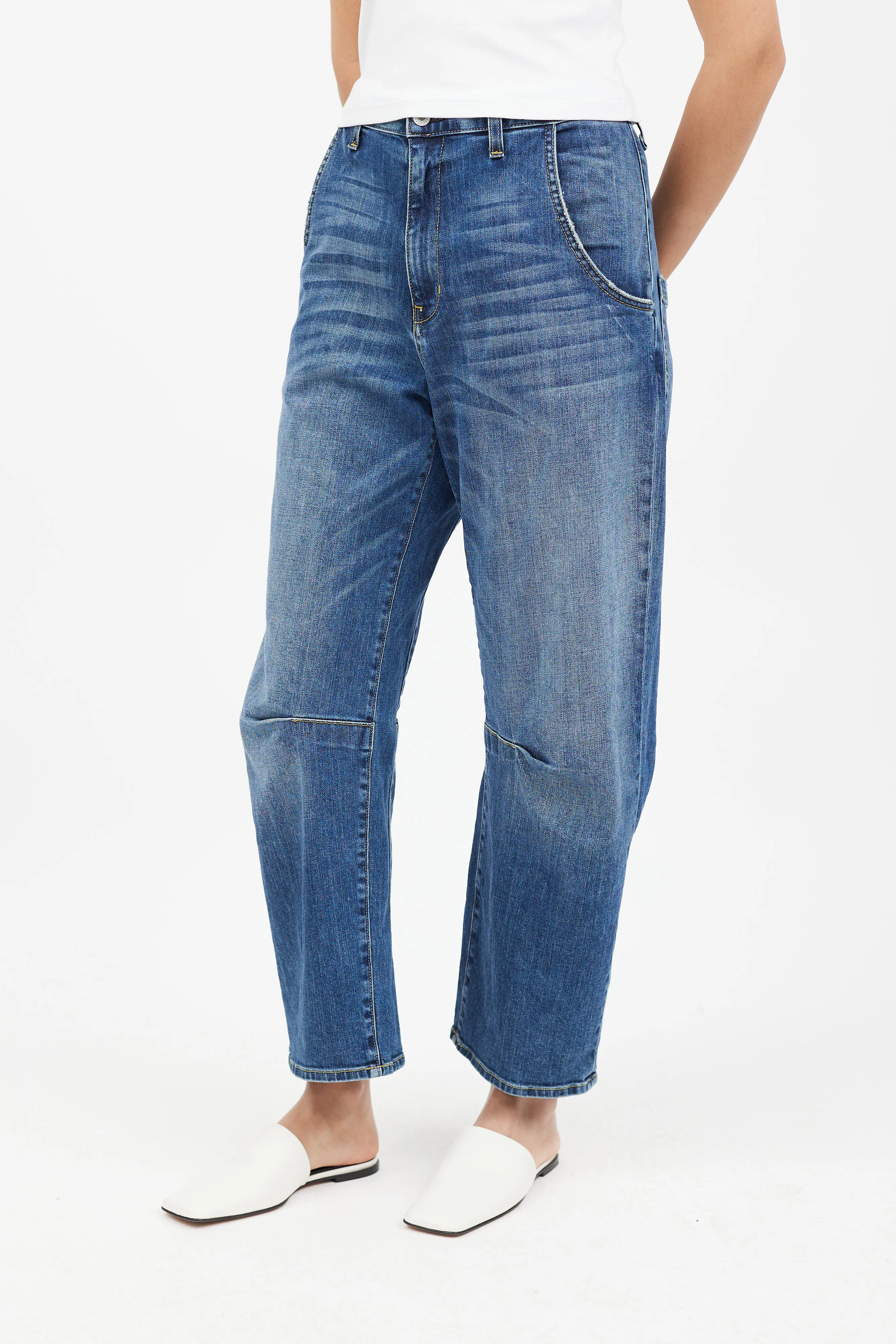 Blue Medium Wash Denim Jean