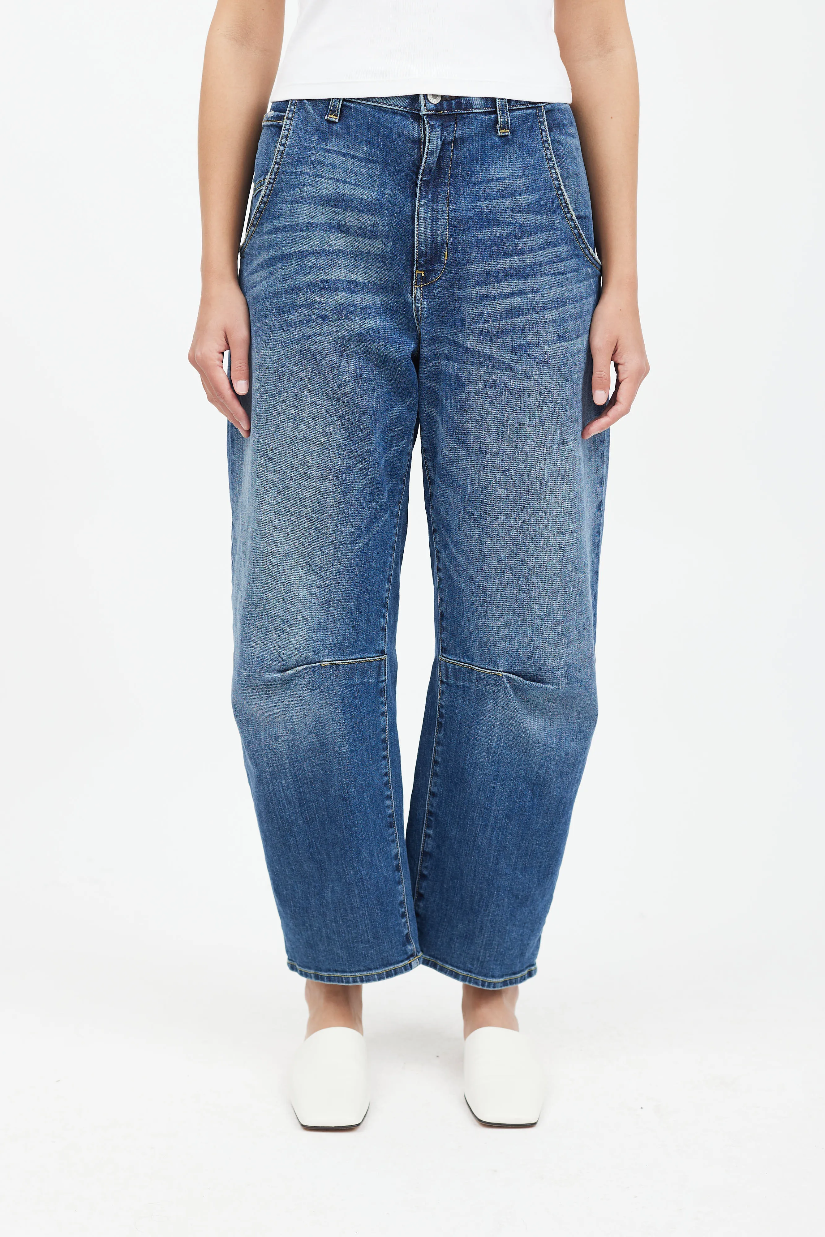 Blue Medium Wash Denim Jean
