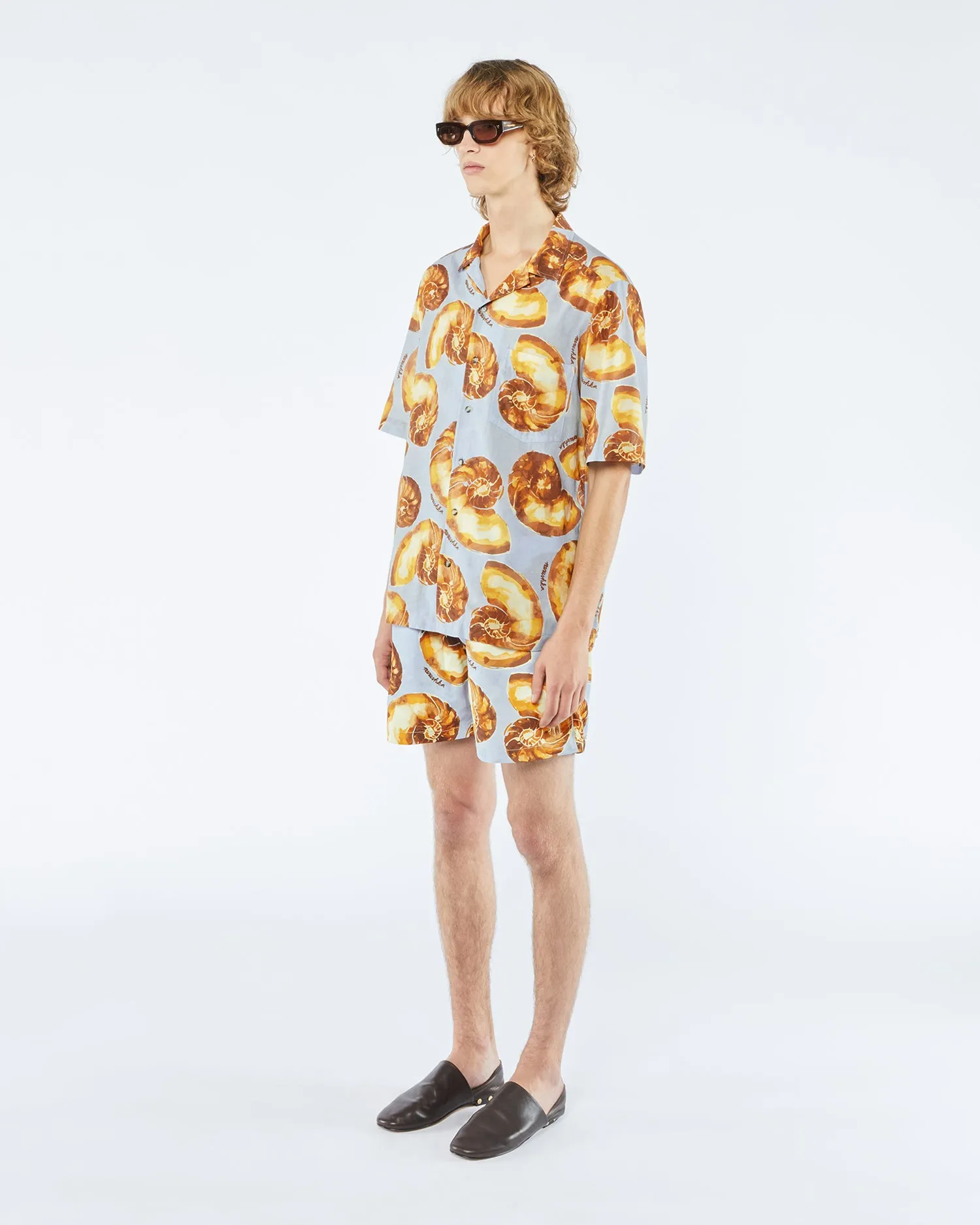 Bodil - Sale Cotton Voile Shirt - Seashell Blue