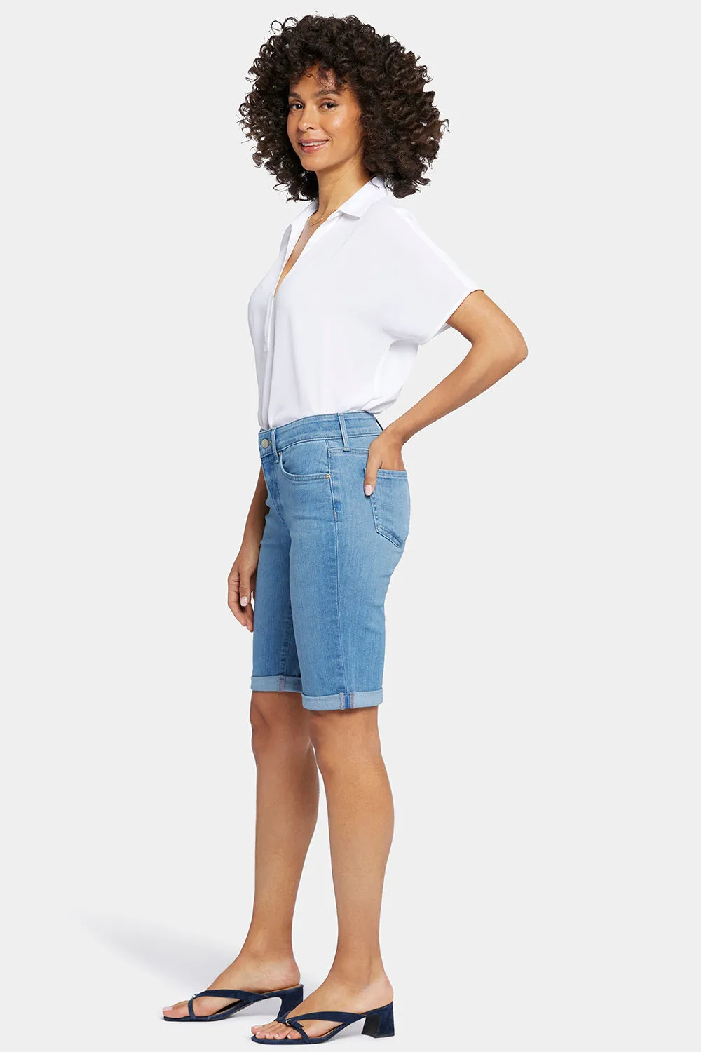 Briella 10 Inch Denim Shorts In Petite - Nottinghill