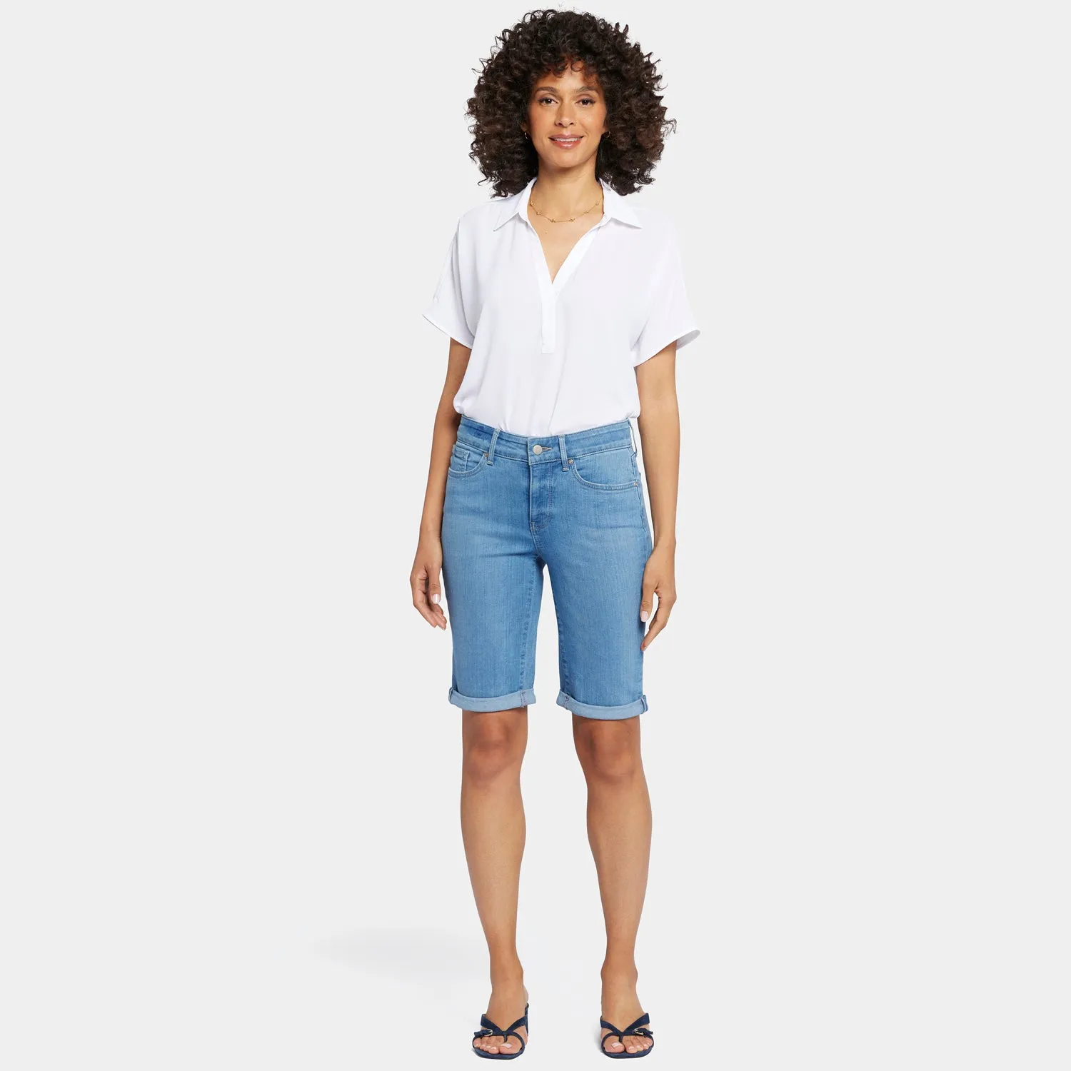 Briella 10 Inch Denim Shorts In Petite - Nottinghill
