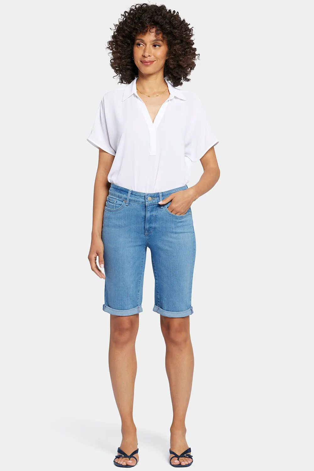 Briella 10 Inch Denim Shorts In Petite - Nottinghill