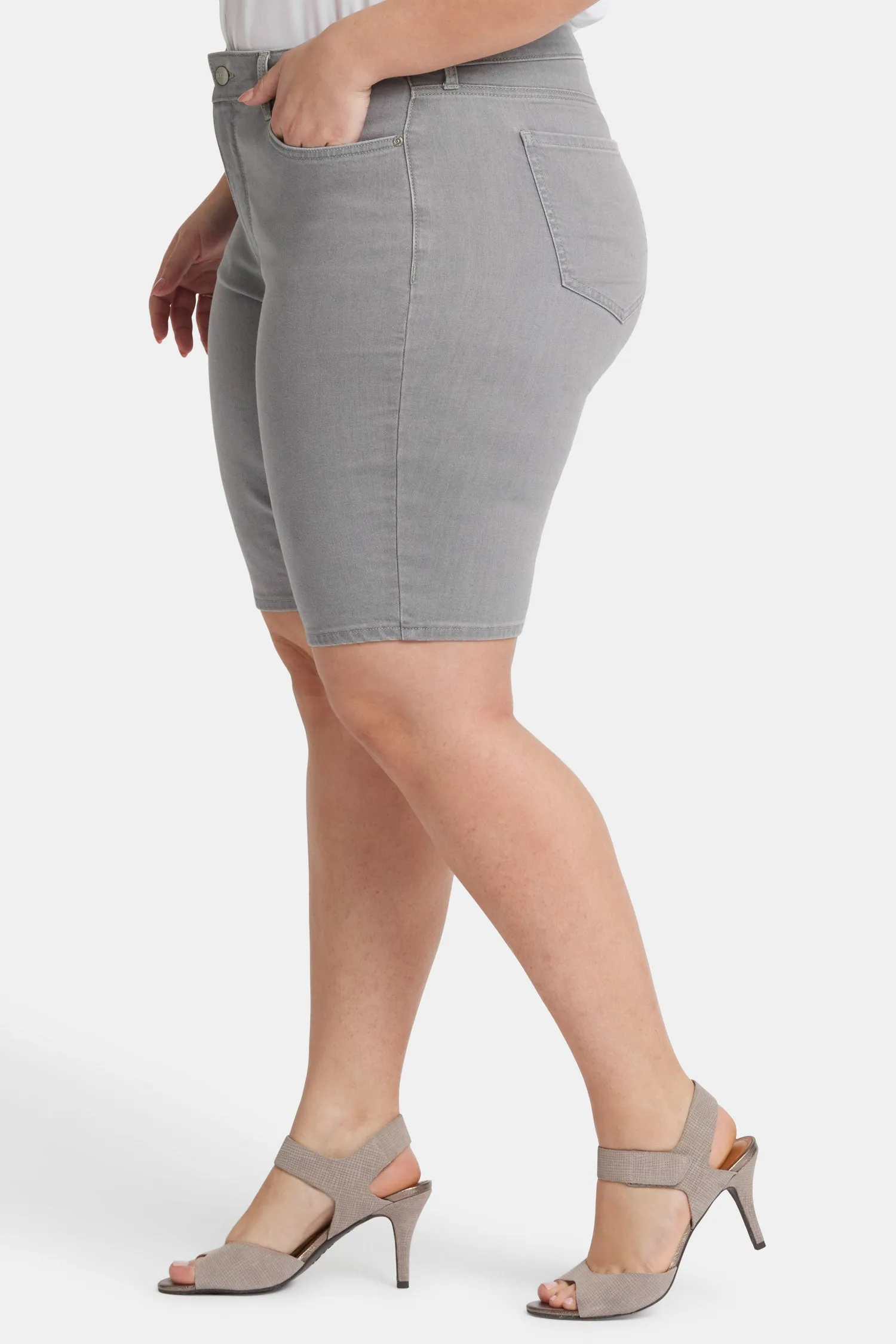 Briella 11 Inch Denim Shorts In Plus Size - Charisma