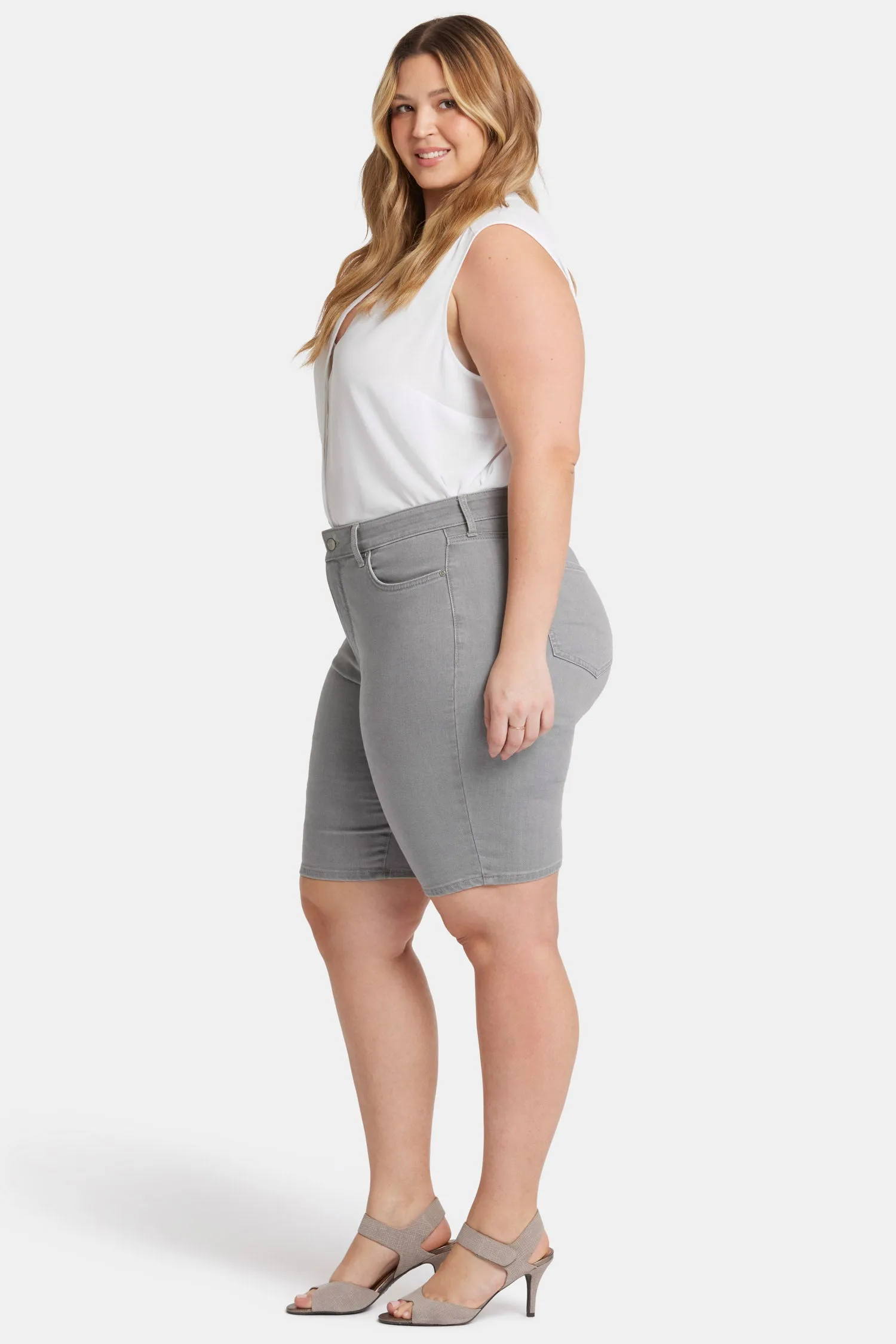 Briella 11 Inch Denim Shorts In Plus Size - Charisma