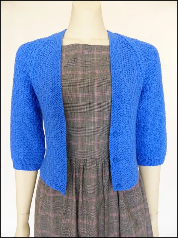 Cardie-Bolero in Garter Basketweave