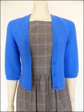 Cardie-Bolero in Garter Basketweave