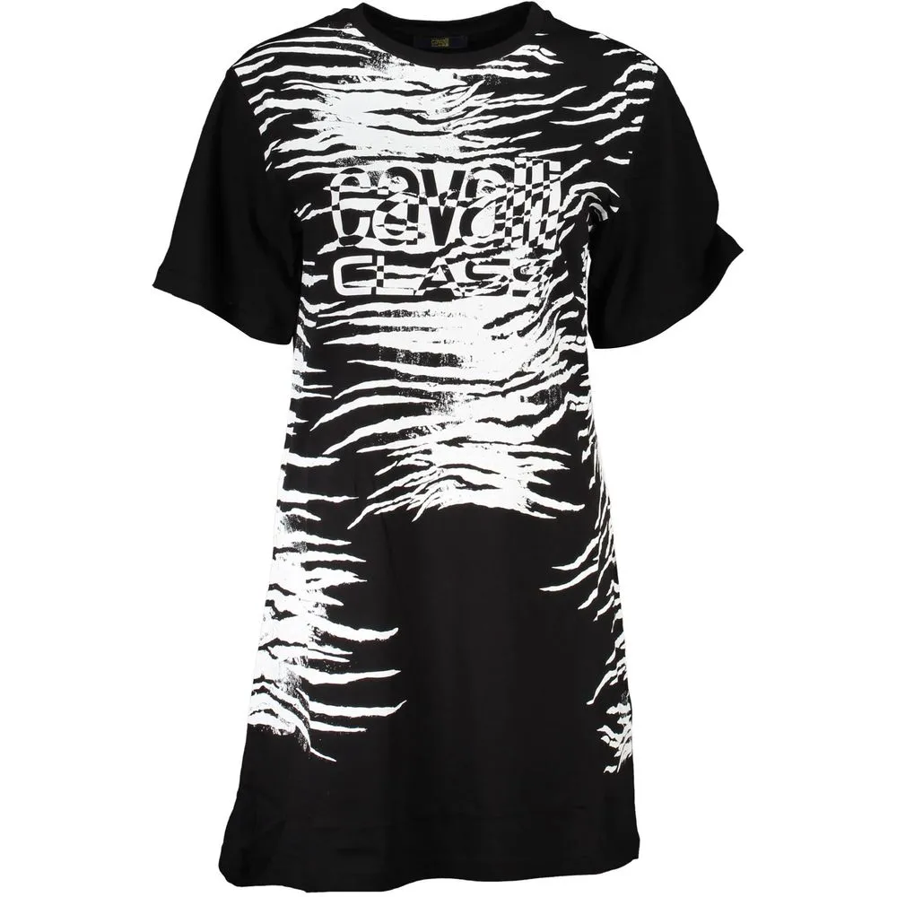 Cavalli Class Black Cotton Women Women's Dress
