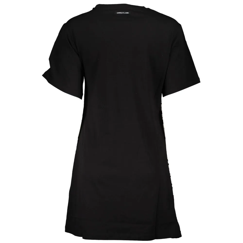 Cavalli Class Black Cotton Women Women's Dress