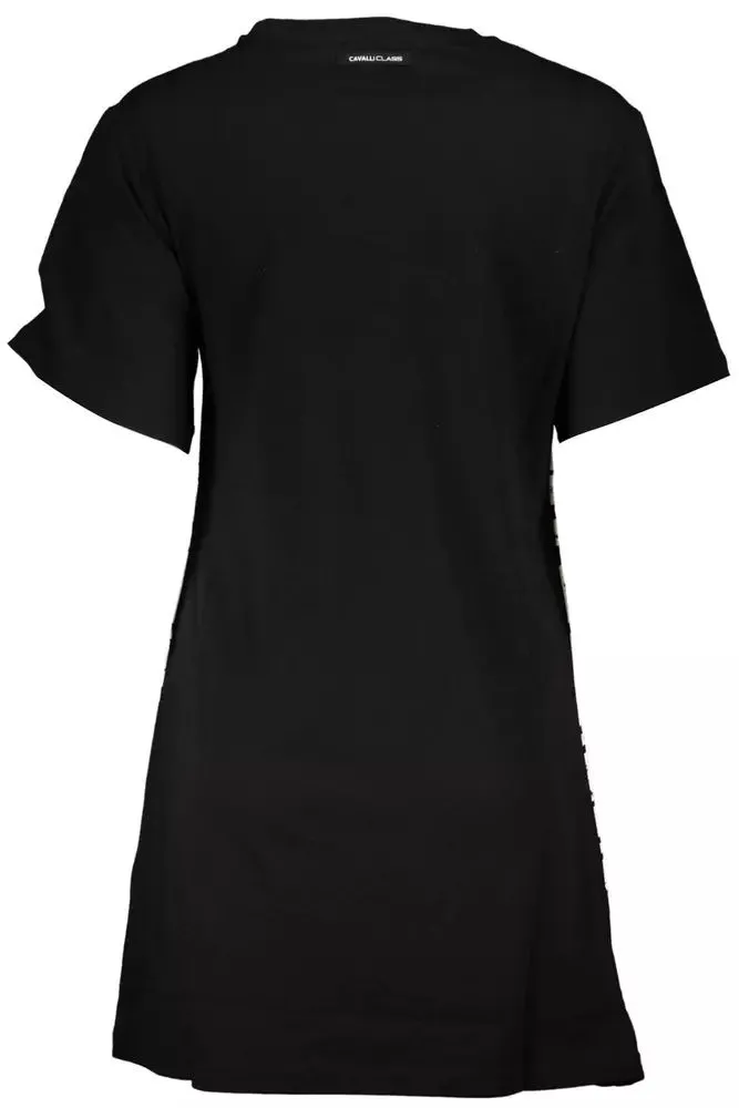 Cavalli Class Black Cotton Women Women's Dress