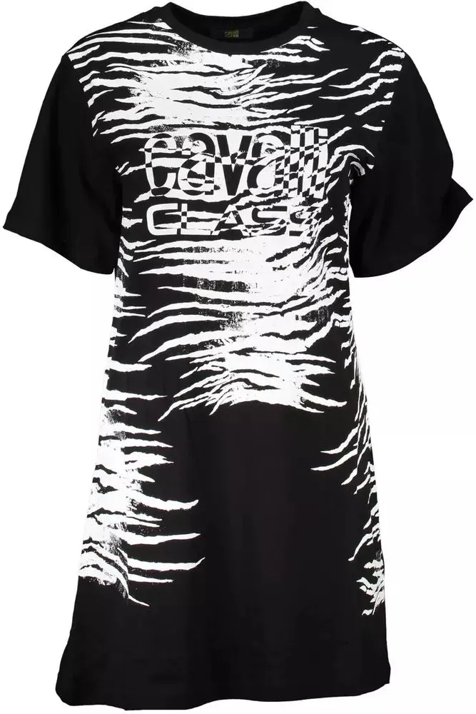 Cavalli Class Black Cotton Women Women's Dress