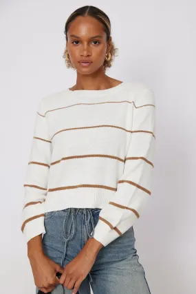 Chaney Striped Boatneck Sweater