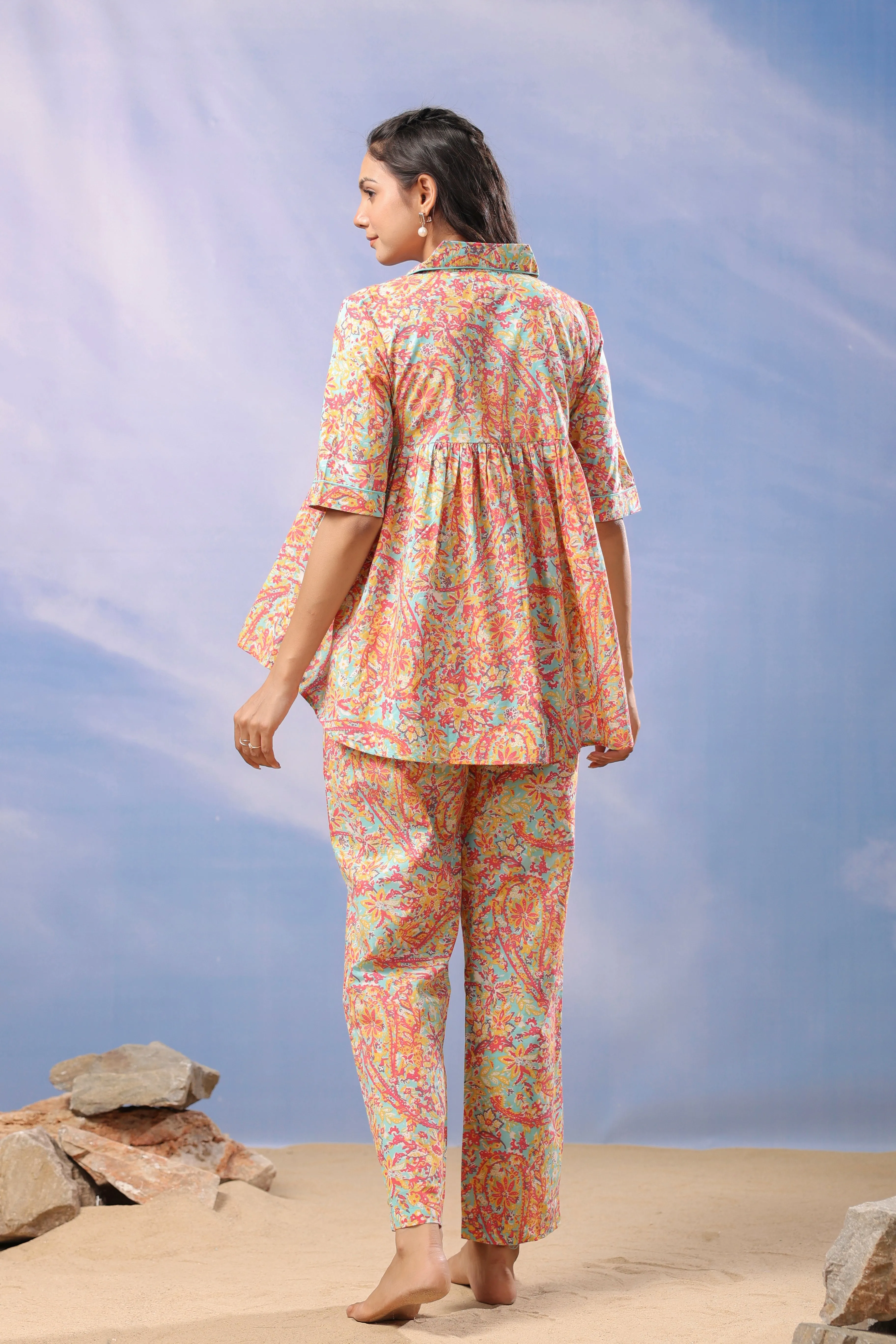 Chromatic Bliss Cotton Co Ord Set