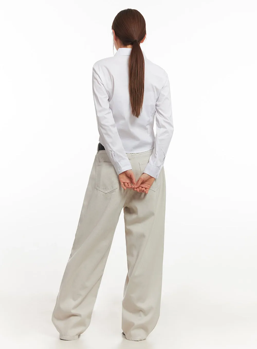 Comfy Cotton Wide-Leg Trousers IM513