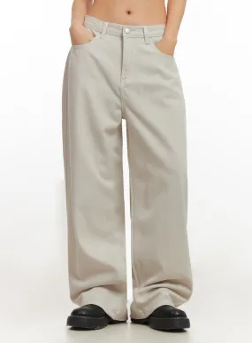 Comfy Cotton Wide-Leg Trousers IM513
