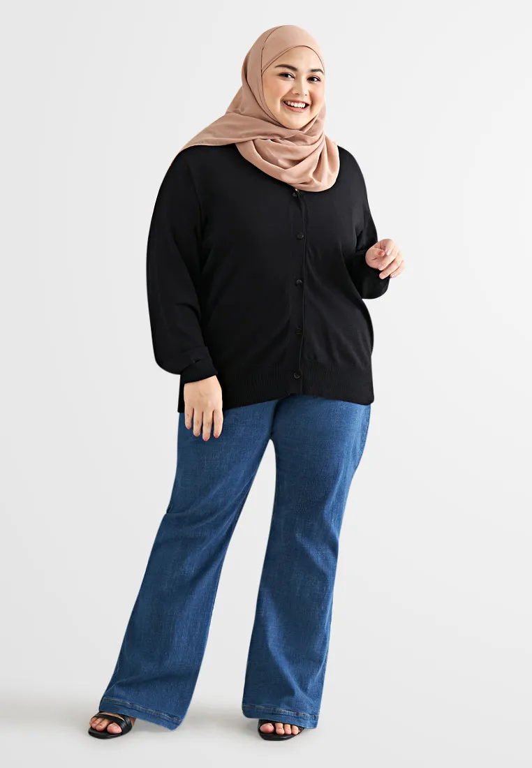 Crissa Classic V-Neck Knit Cardigan