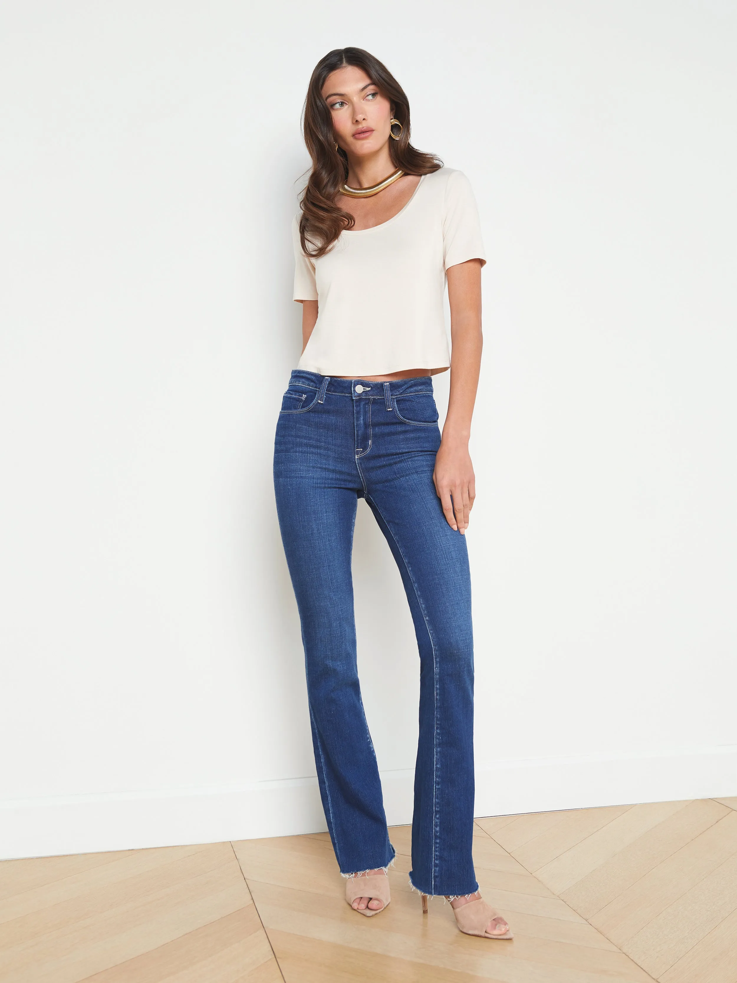 Dana Scoopneck Cropped Tee