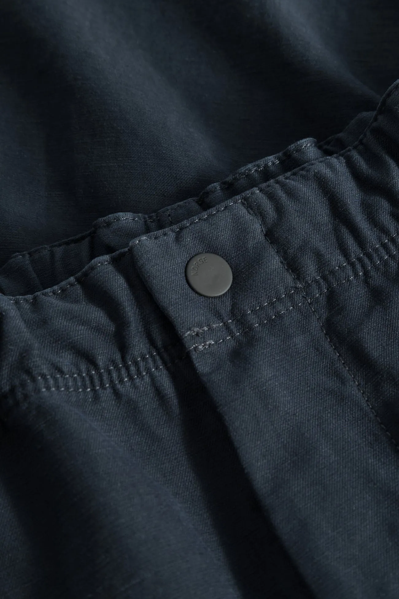 Ezra Relaxed Cotton Linen Short - Dark Navy