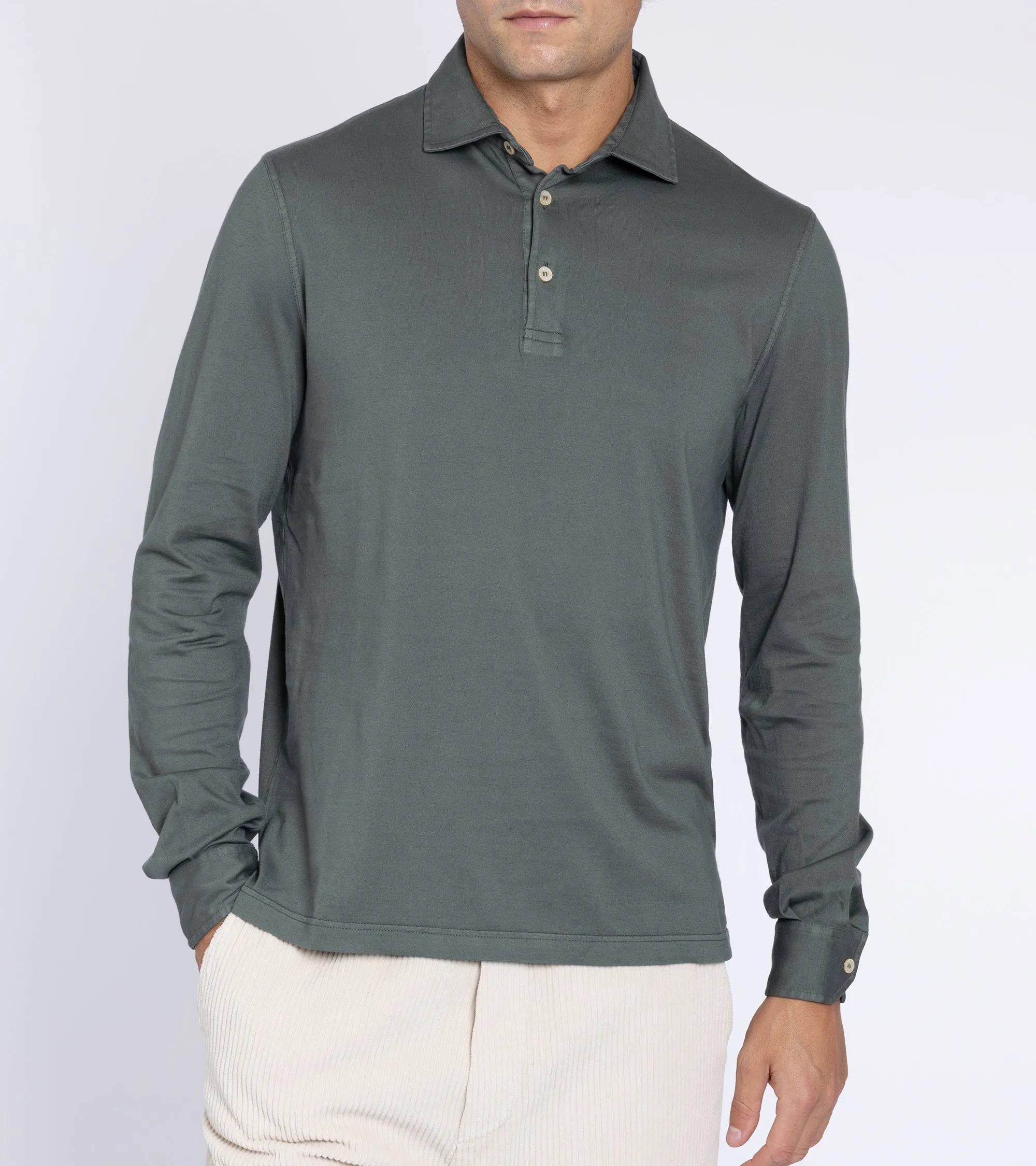 Fedeli Jersey Polo: Olive