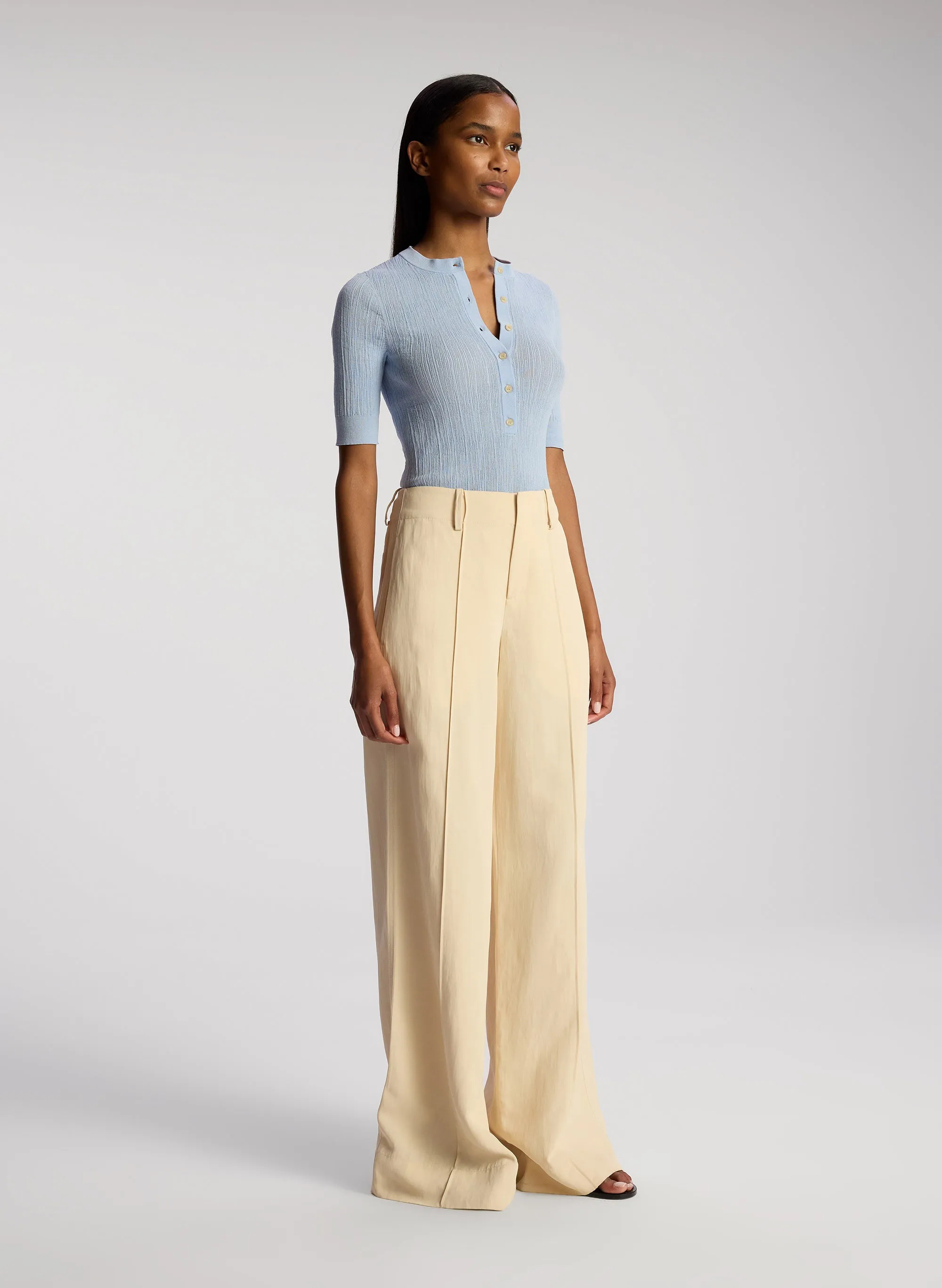 Fisher Fine Cotton Knit Top