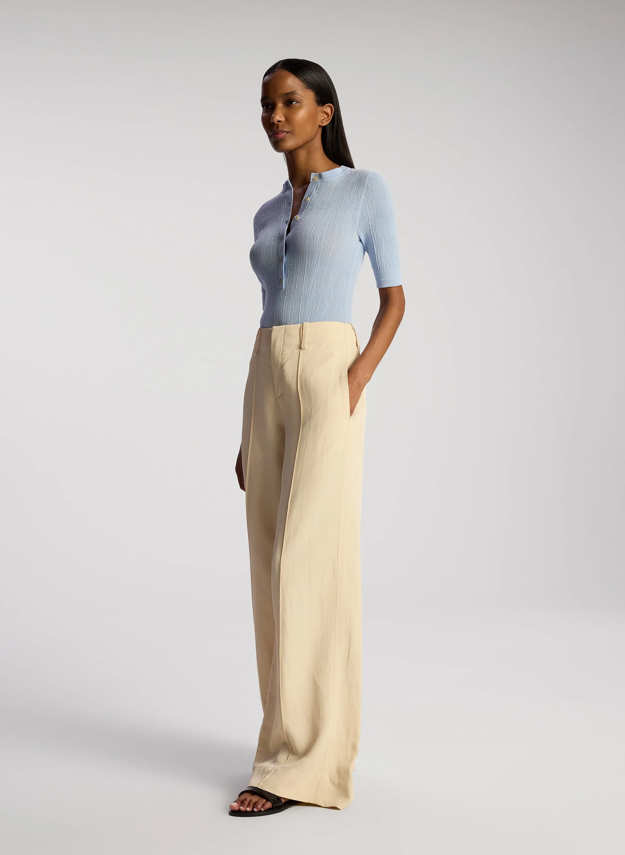 Fisher Fine Cotton Knit Top