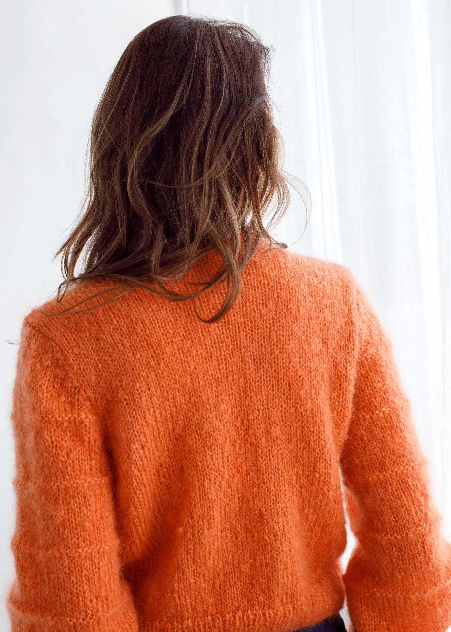 Flock Carrie Cardi Rockmelon Sparkle