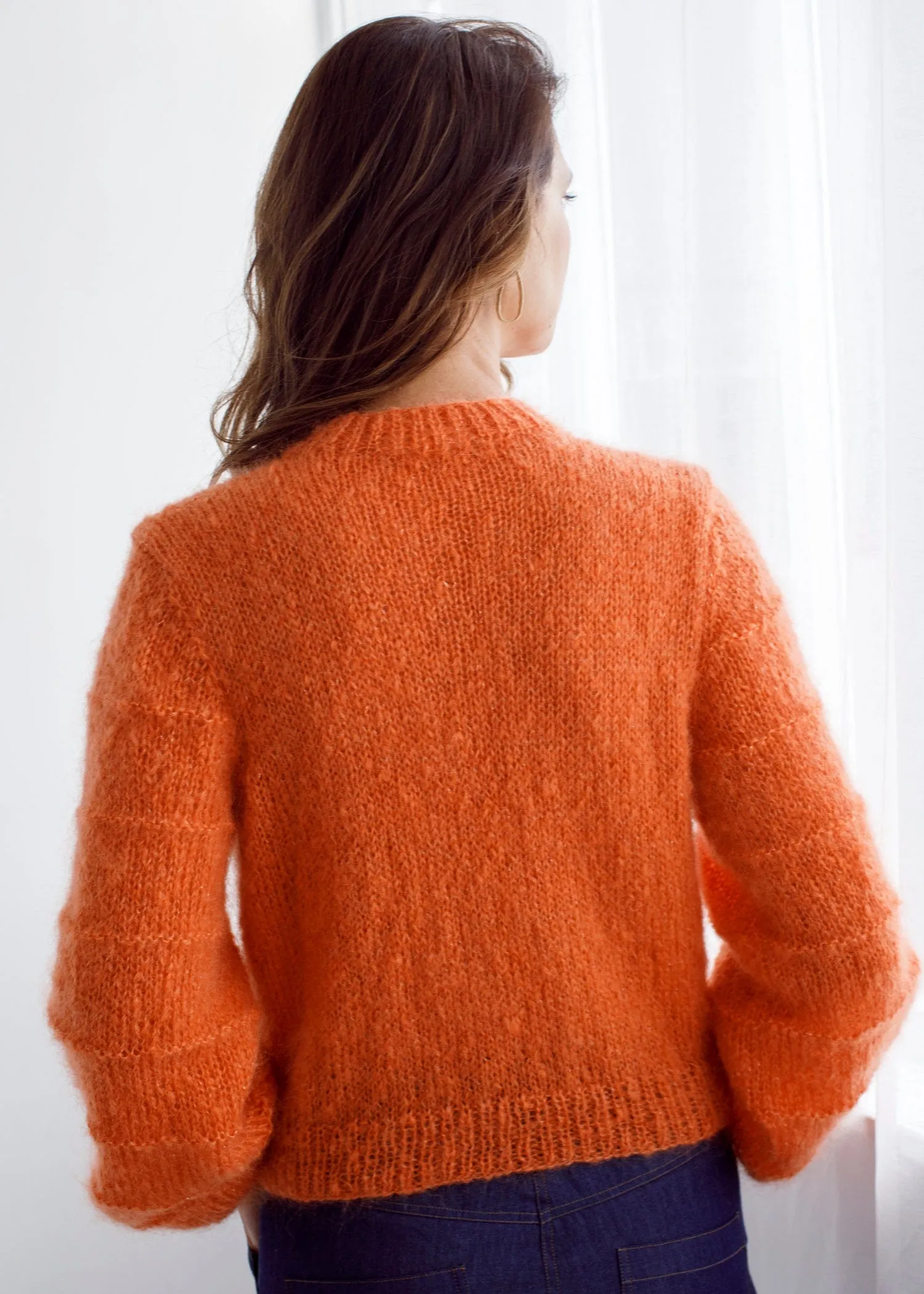 Flock Carrie Cardi Rockmelon Sparkle