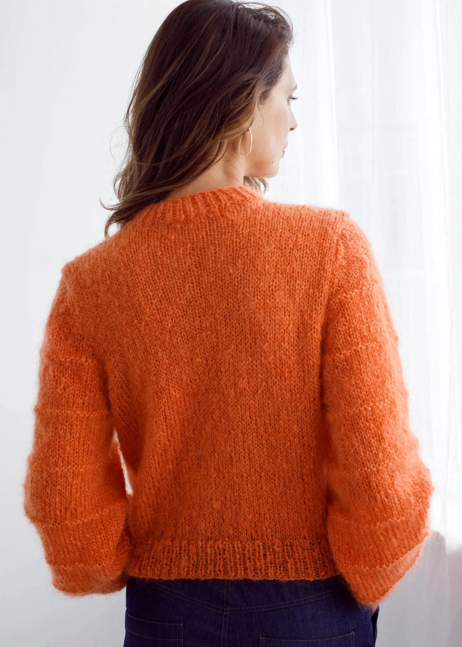 Flock Carrie Cardi Rockmelon Sparkle